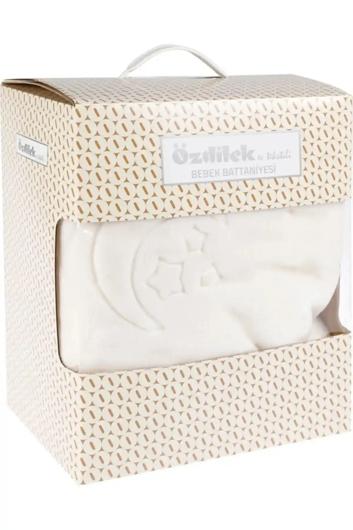 Özdilek Embos Bebek Battaniyesi 100x120 Krem Konfor ve Dayanıklılık Sunar