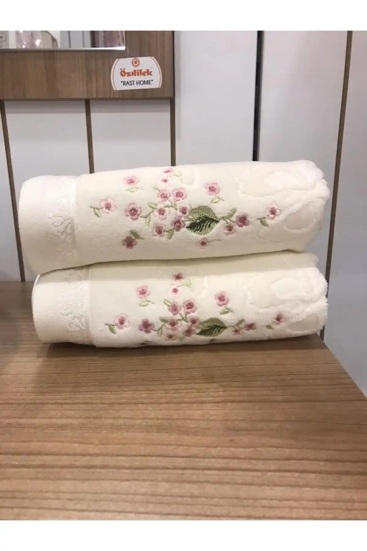 Özdilek Jasmin El-yüz Havlusu 2'li Set Bej Renk, Yüksek Kalite ve Şıklık Sunar