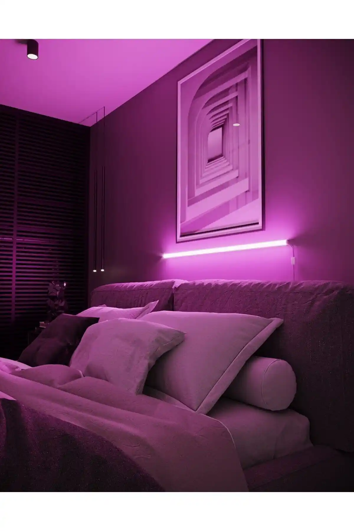 ÖZER LIGHT RGB LED Oda Aydınlatma Sistemi Modern ve Çok Fonksiyonlu Duvar Modeli