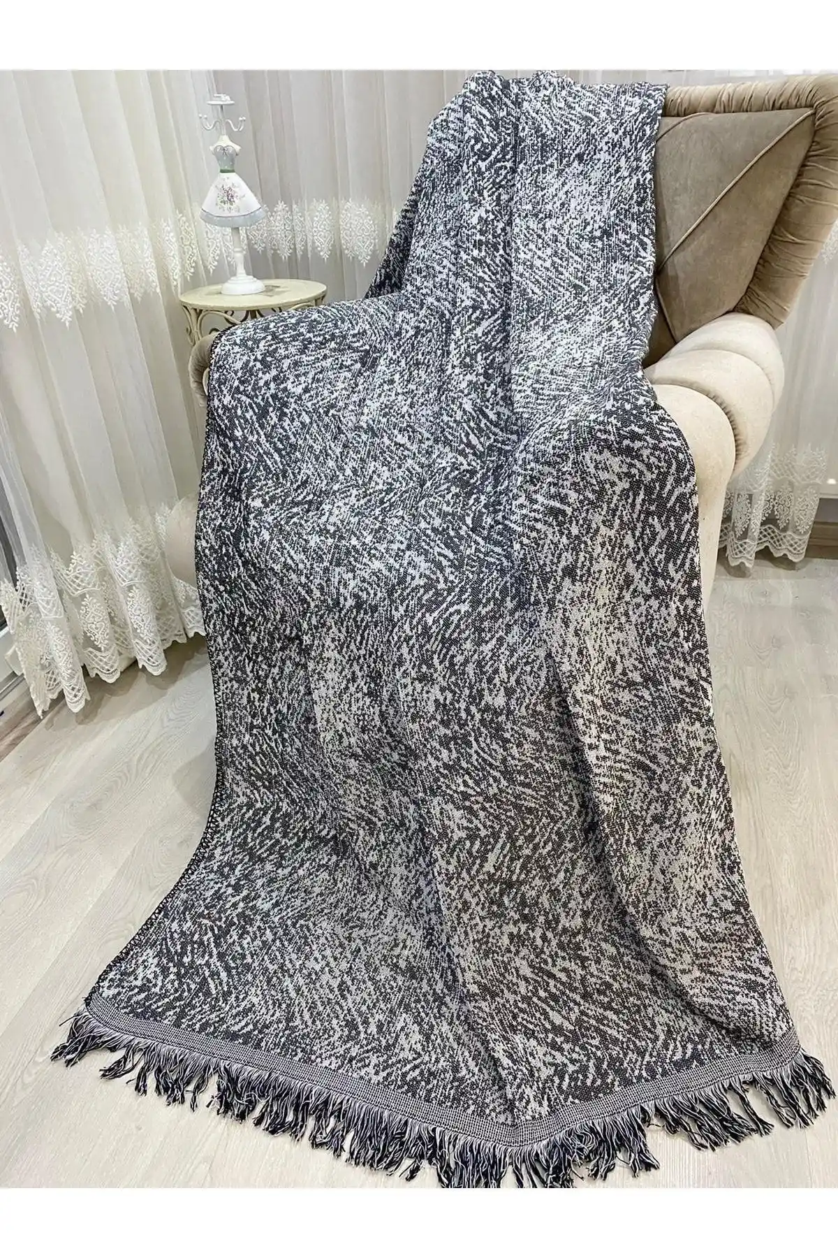 Özlü Home Lüks Pamuklu Çekyat ve Koltuk Örtüsü Modern ve Dayanıklı Tasarım