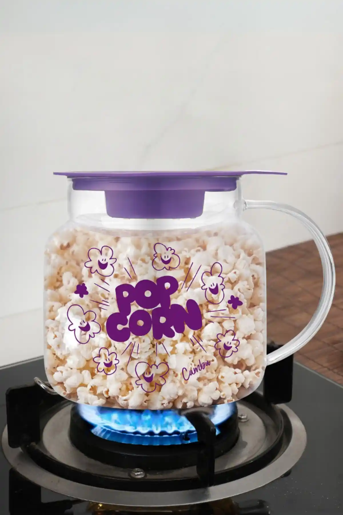 Pak Home Borosilikat Cam Mikrodalga Mısır Patlatma Kabı Türkiye Üretimi, Dayanıklı ve Pratik Kullanım