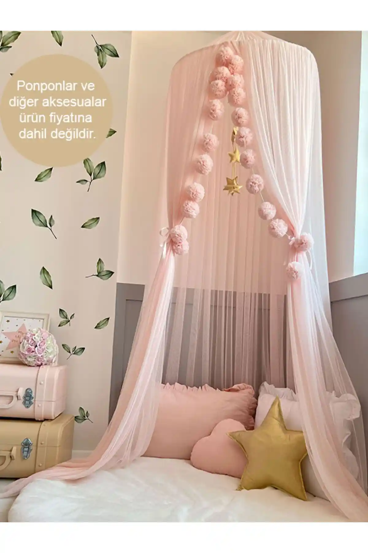 Pamuka Tül Cibinlik Basic Baby Pink: Şık ve Dayanıklı Bebek Odası Aksesuarı