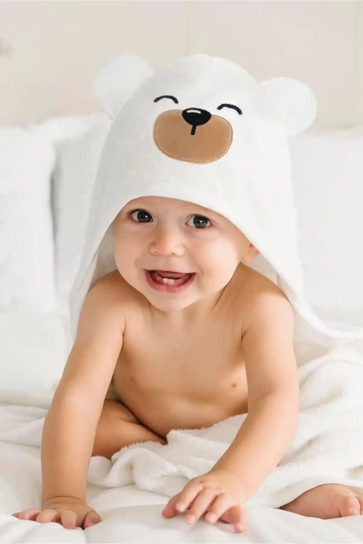 Pamuko %100 Pamuk Bebek Havlusu Kundak Ayıcık Yüksek Kalite ve Konfor Sunar