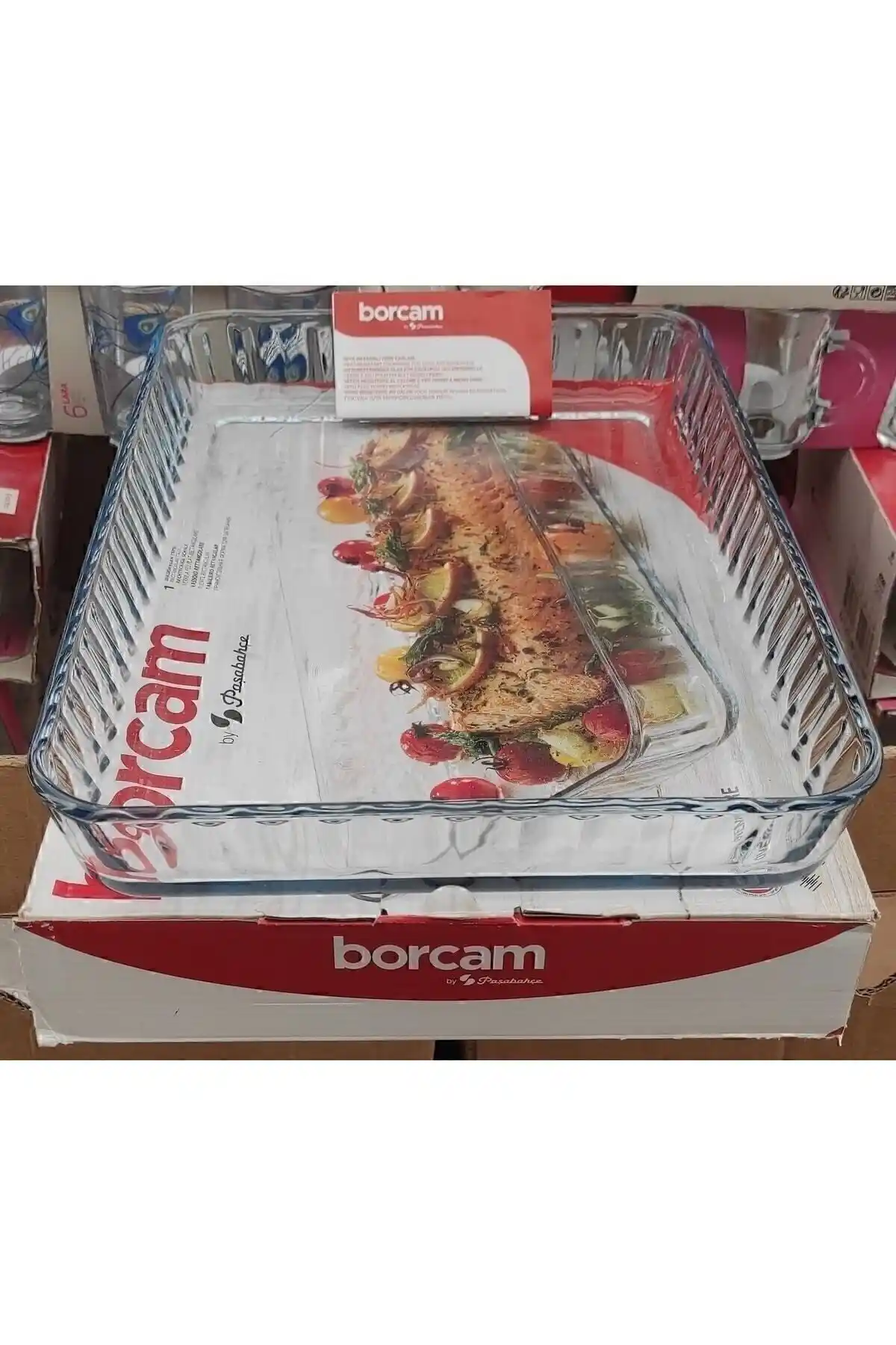 Paşabahçe Borcam Dikdörtgen Cam Tepsi 27×40 cm Şıklık ve Dayanıklılık Sunar