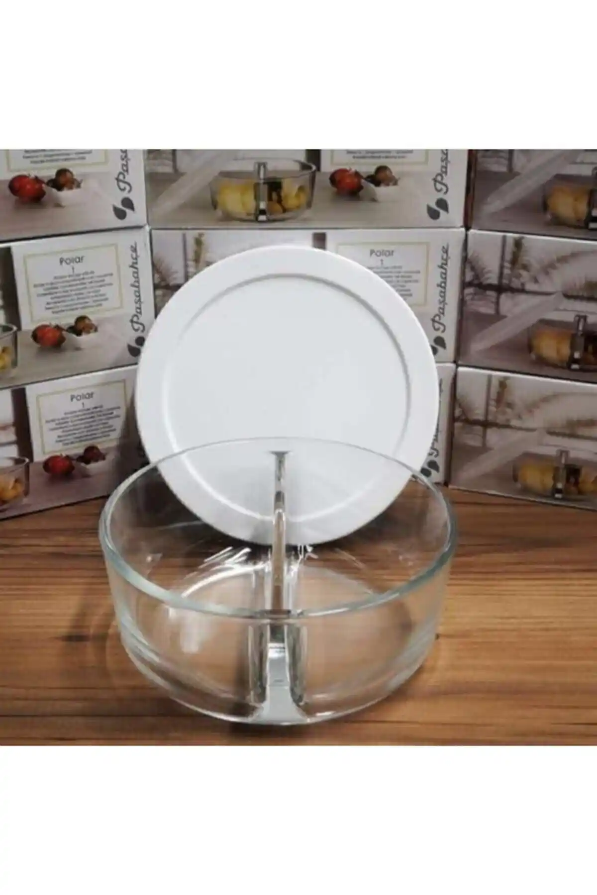 Paşabahçe Polar 2 Bölmeli Saklama Kabı: Modern ve Dayanıklı Mutfak Organizasyon Çözümü