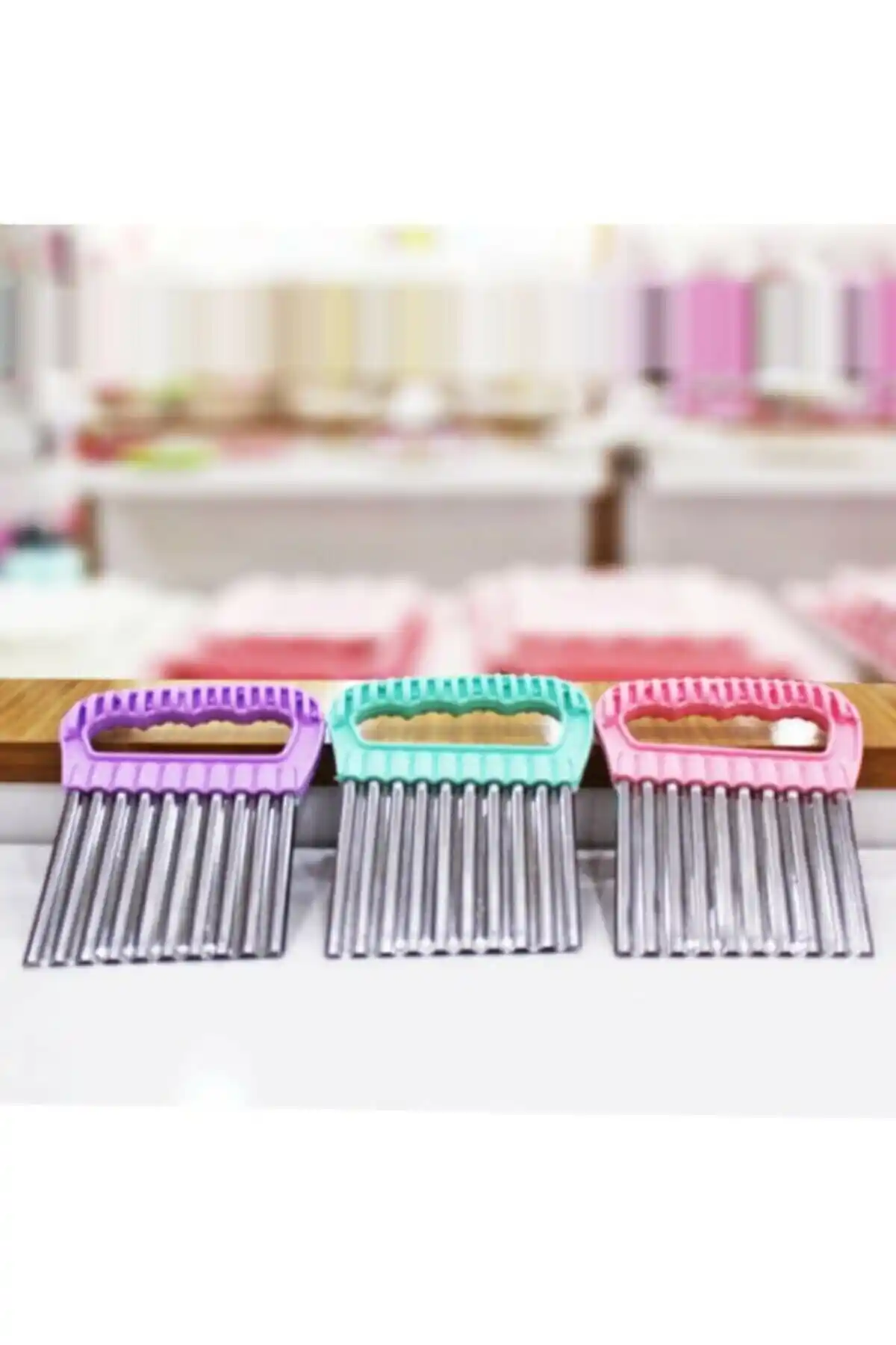 Paslanmaz Çelik Şekilli Sebze ve Meyve Dilimleyici Mutfakta Yaratıcı Sunumlar İçin