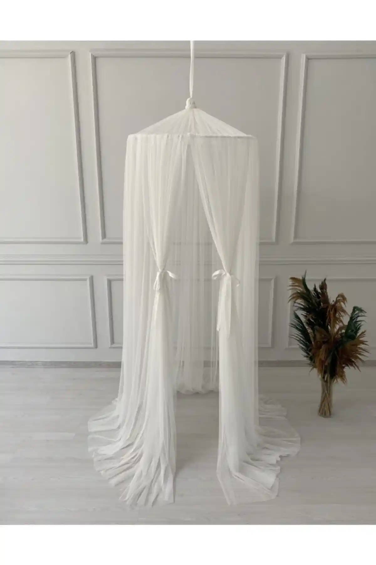 Pastelya Beyaz Tül Cibinlik Gölgelik Sineklik Modern ve Çok Yönlü Çözüm