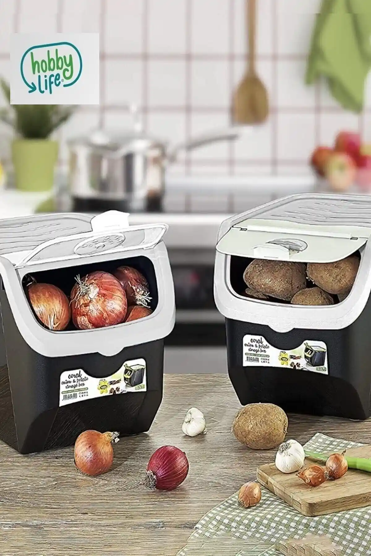 Pazarika Coral 12 Litre 2'li Saklama Kutuları: Dayanıklı ve Pratik Mutfak Çözümü