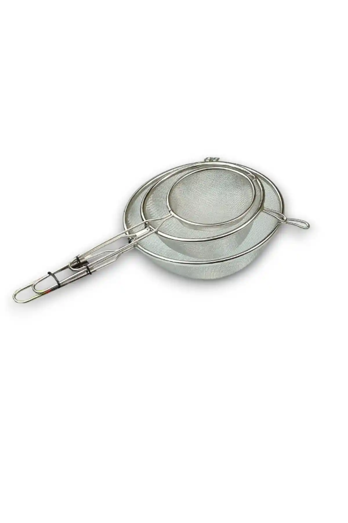 Penguen Paslanmaz Çelik Tel Süzgeç Seti: Dayanıklı ve Çok Yönlü Mutfak Gereçleri