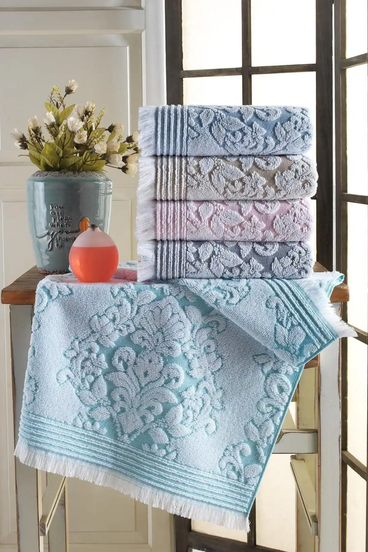 Penta 4'lü 50x90 cm Pamuklu El ve Yüz Havluları Günlük Kullanım İçin Uygun