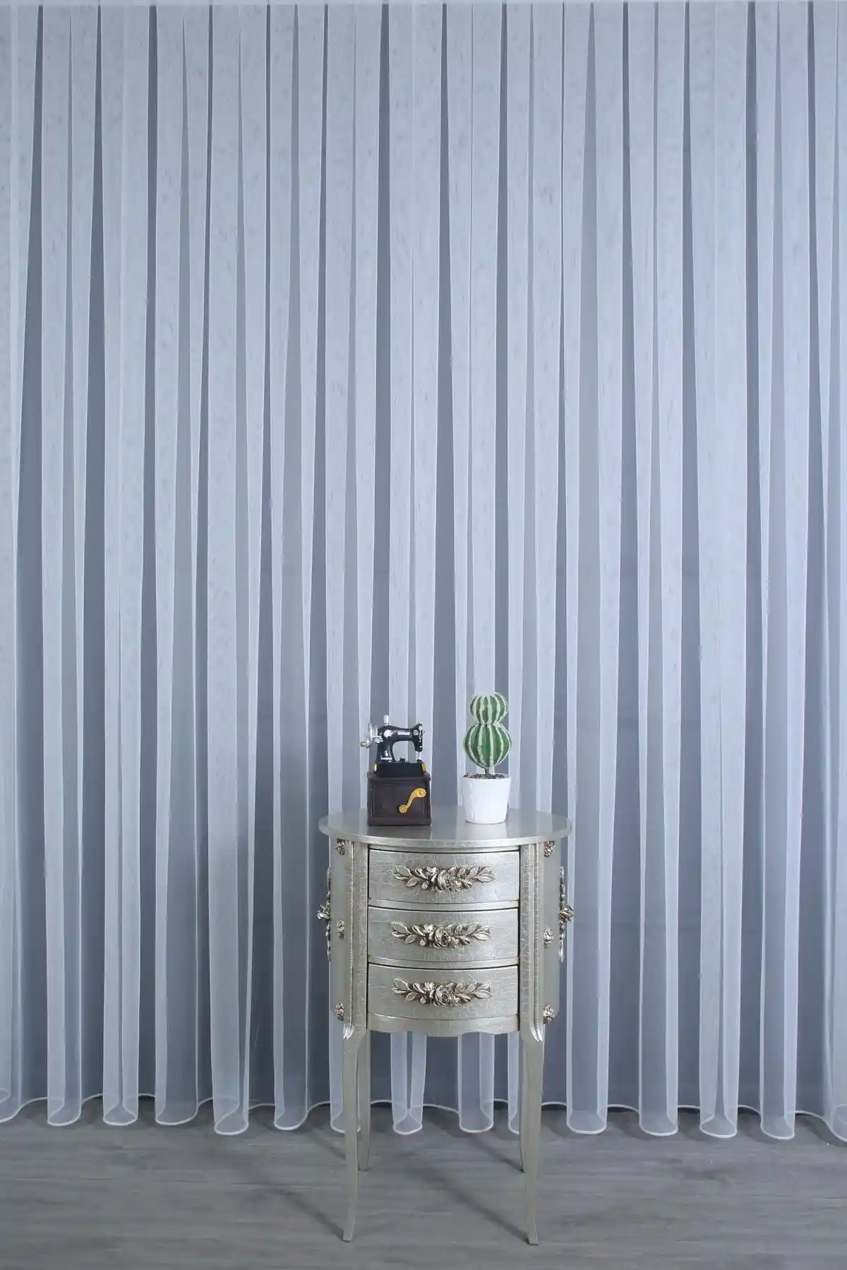 PERDECITY Düz Grek Tül Perde Beyaz 350x250cm ve 100x260cm Ölçülerle Şık ve Dayanıklı