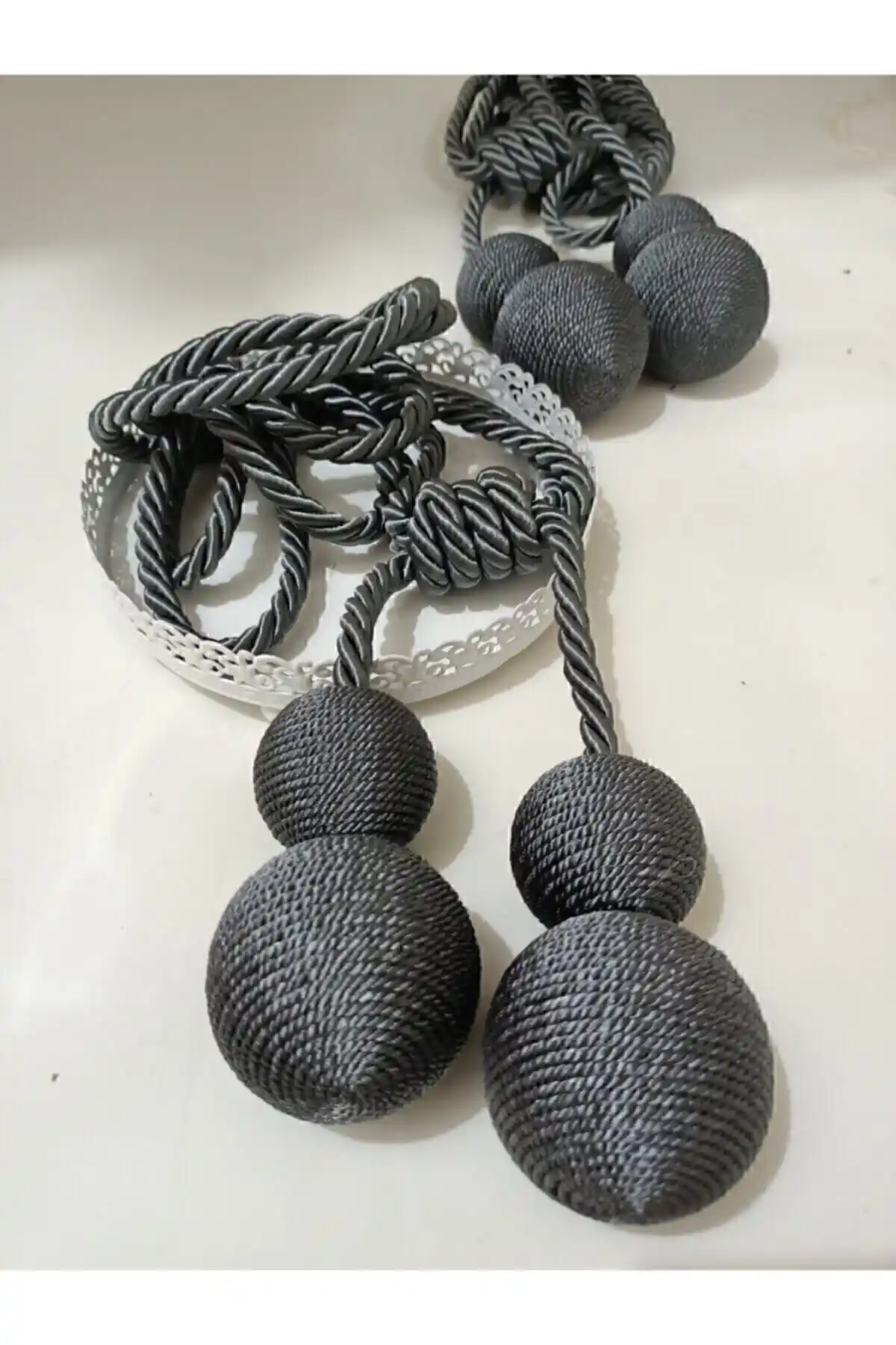 Perdemhome 4'lü Antrasit Perde Aksesuarı Modern ve Dayanıklı Dekorasyon Çözümü