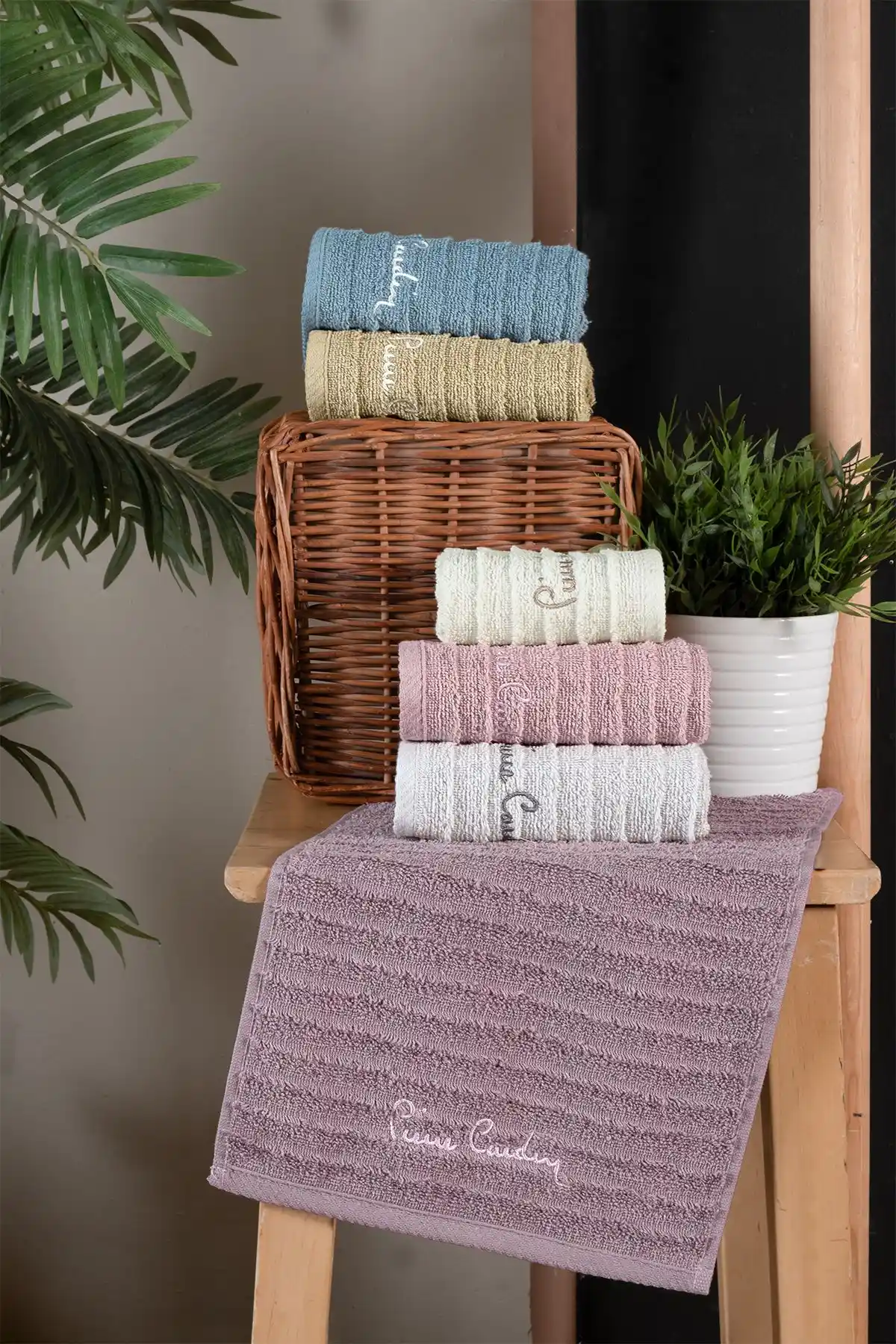 Pierre Cardin 6'lı El Havlusu Wave Modern ve Şık Tasarım ile Günlük Kullanım İçin Uygun