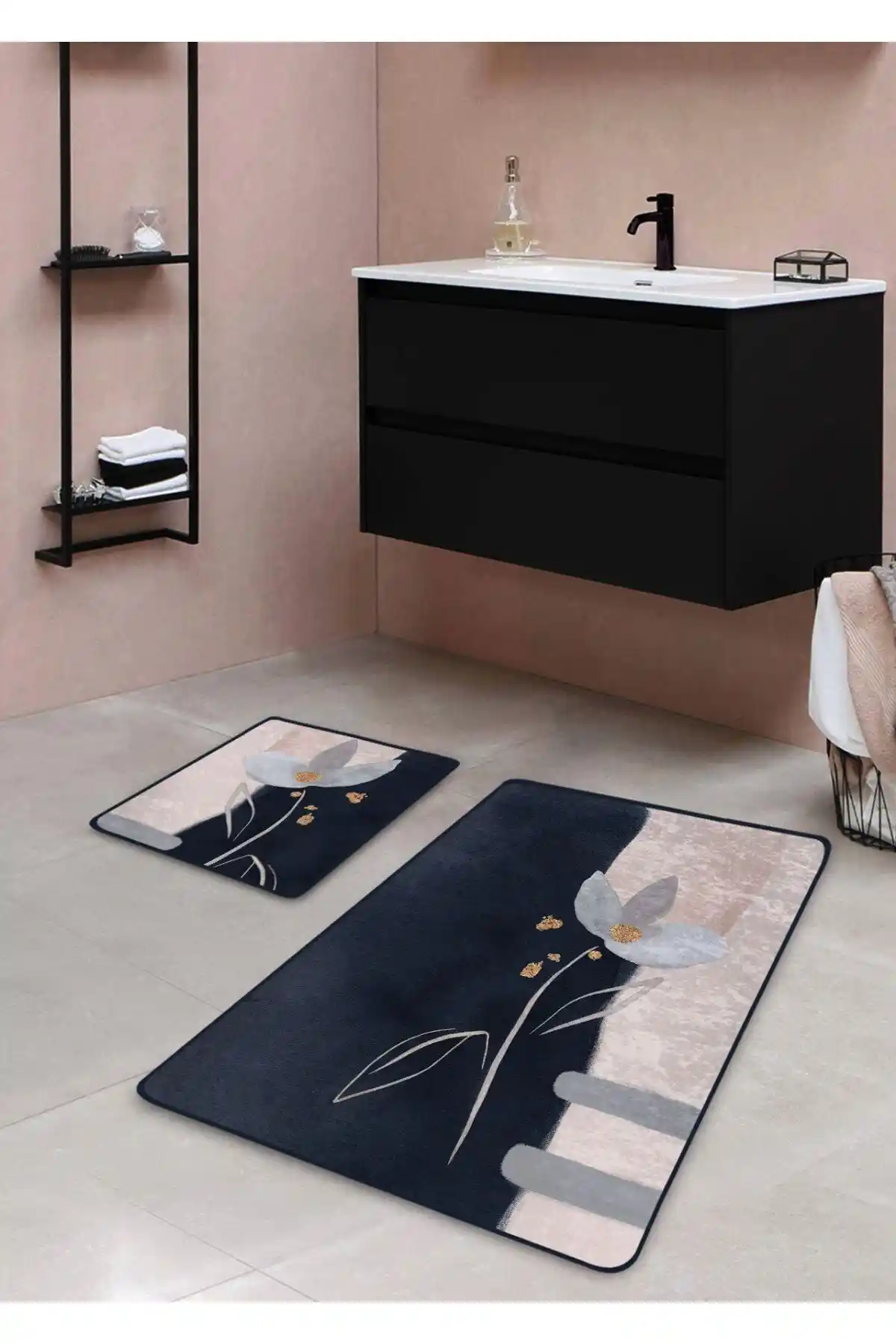 Pilloveland Kaymaz Taban Yıkanabilir 2’li Banyo Paspası: Estetik ve Güvenli Banyo Dekoru