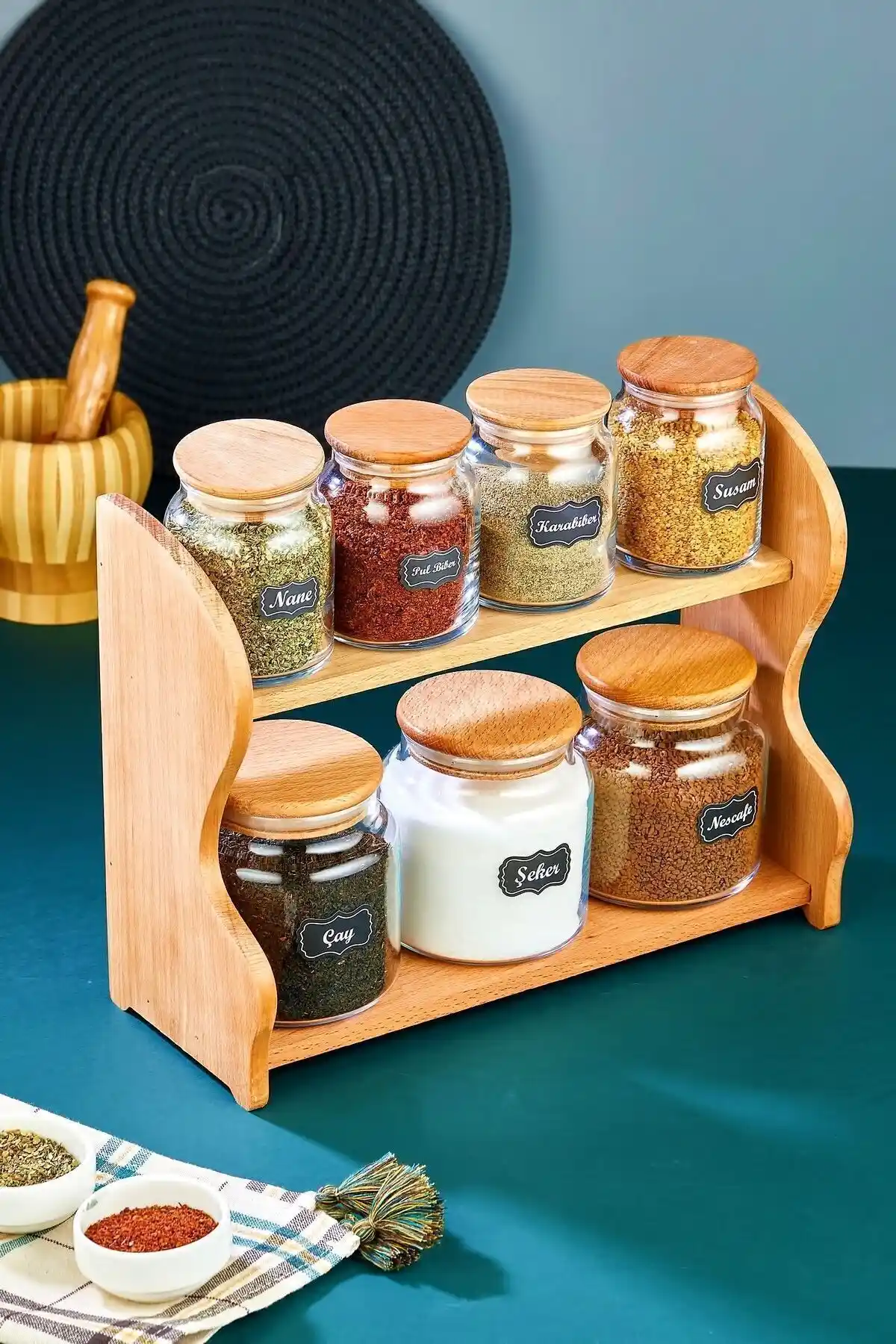 Porselen Gönül Collection Baharat Takımı Modern ve Şık Mutfak Dekorasyonu İçin Uygun