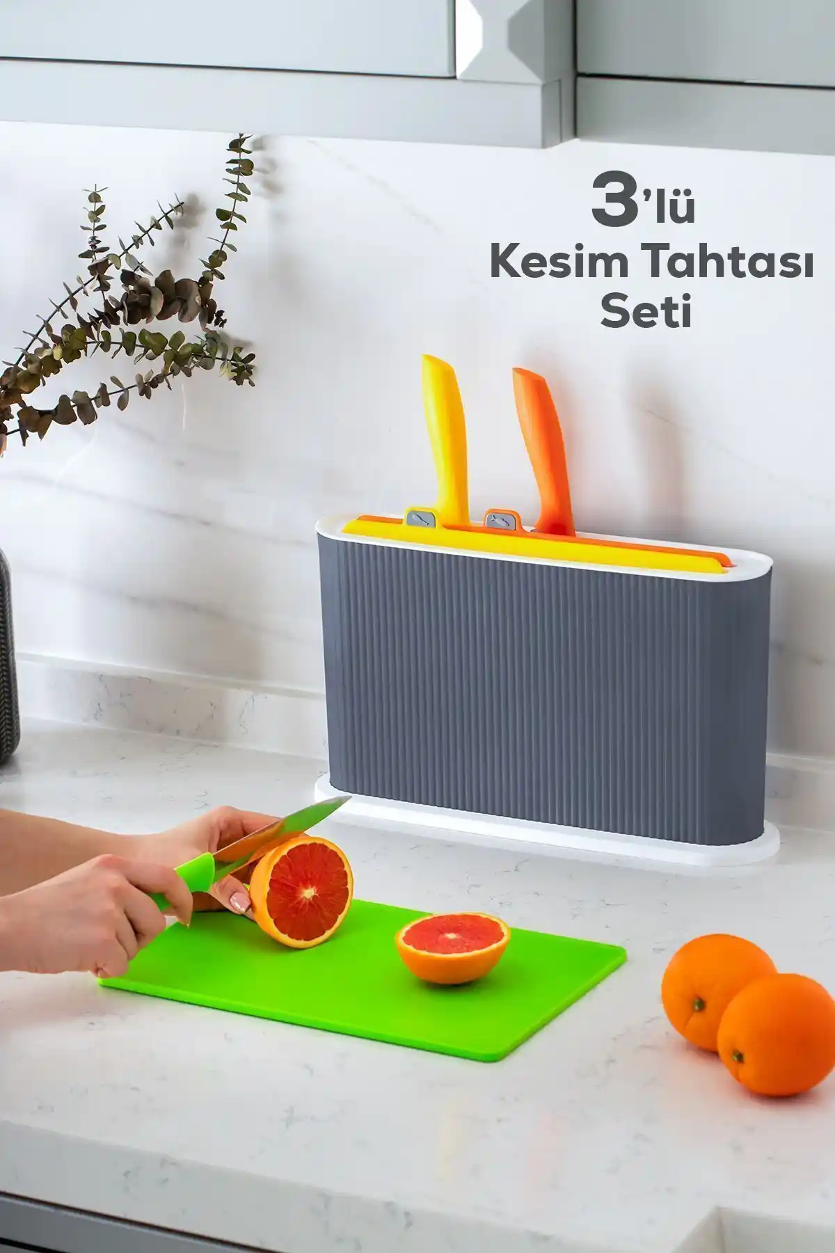 Porsima 1076 Çoklu Kesme Tahtası ve Bıçak Seti ile Mutfakta Pratiklik ve Hijyen