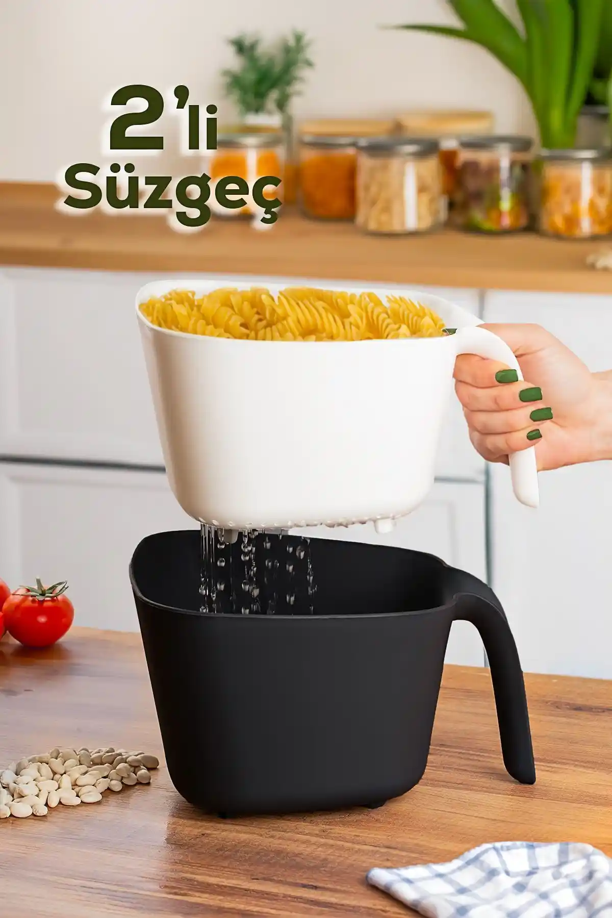 Porsima G-577 Çok Amaçlı Plastik Süzgeç ile Mutfakta Pratik ve Dayanıklı Çözüm