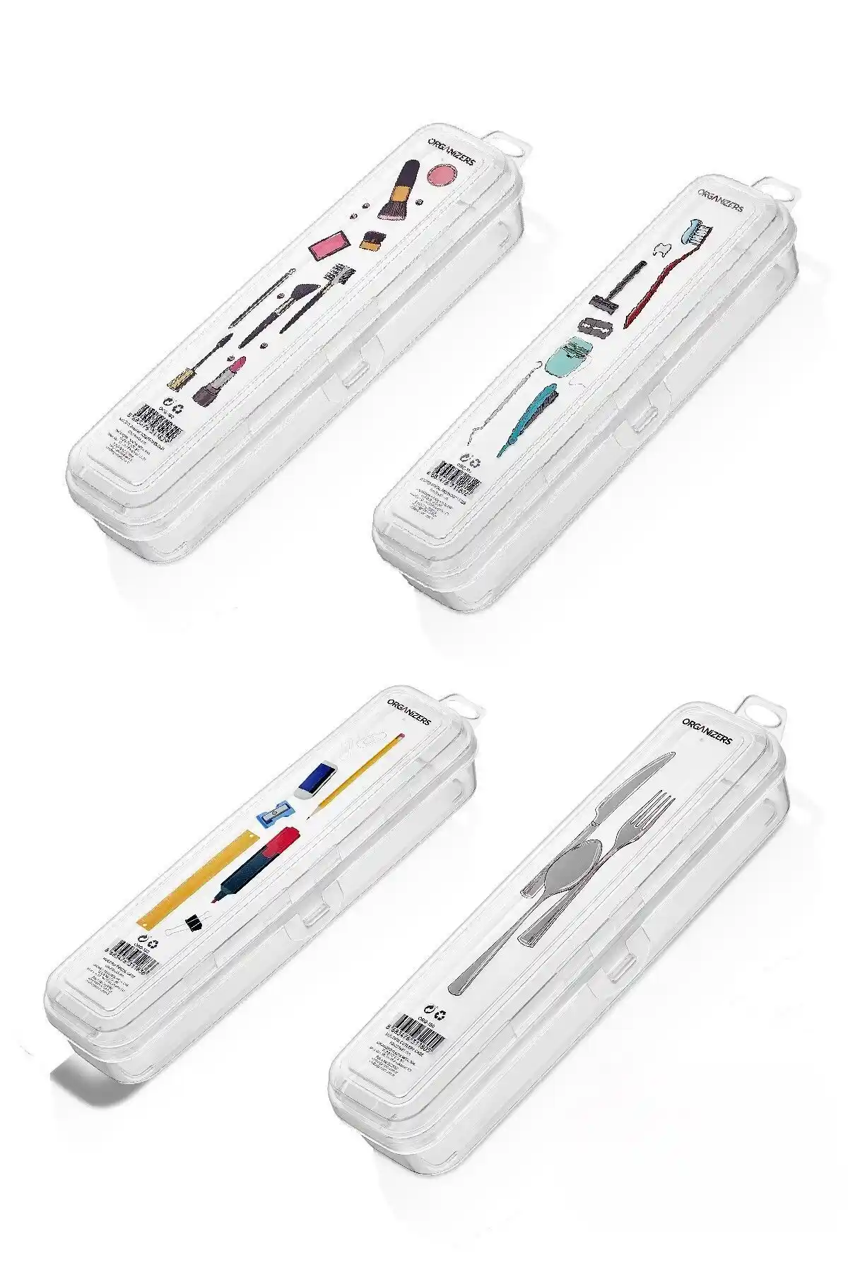 Porsima Org-184 Çok Amaçlı Saklama Kutusu ve Makyaj Kalemlik Seti