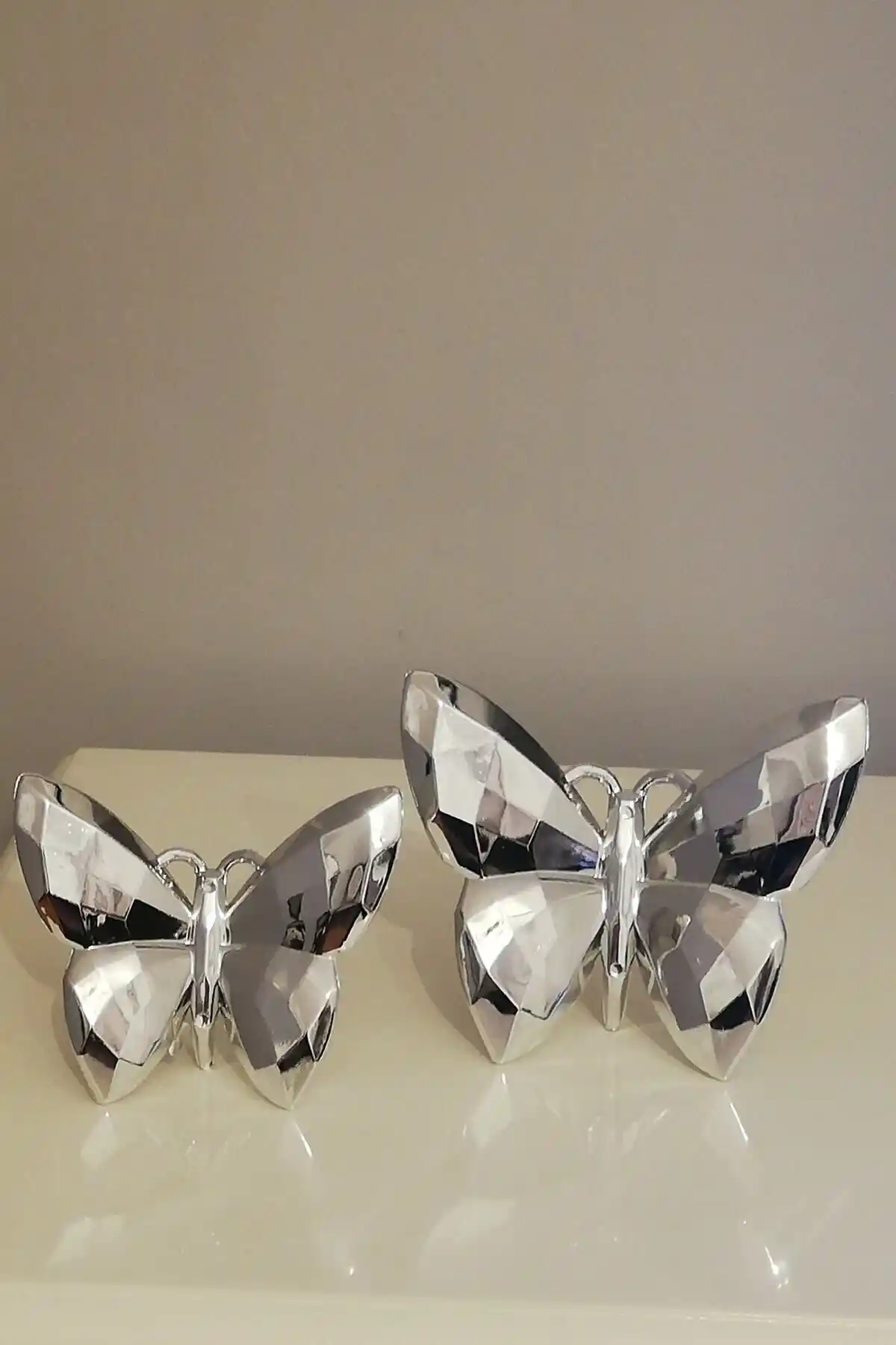 PoyaMum Dekoratif 2li Kelebek Obje Modern ve Zarif Dekoratif Detaylar