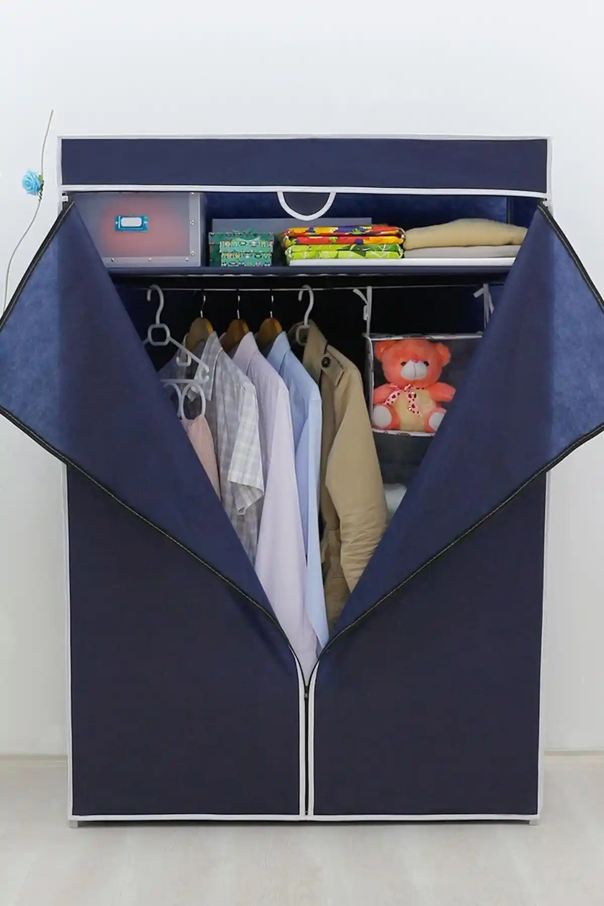 Prado Basic Çelik Profilli Portatif Bez Dolap: Modern ve Dayanıklı Depolama Çözümü