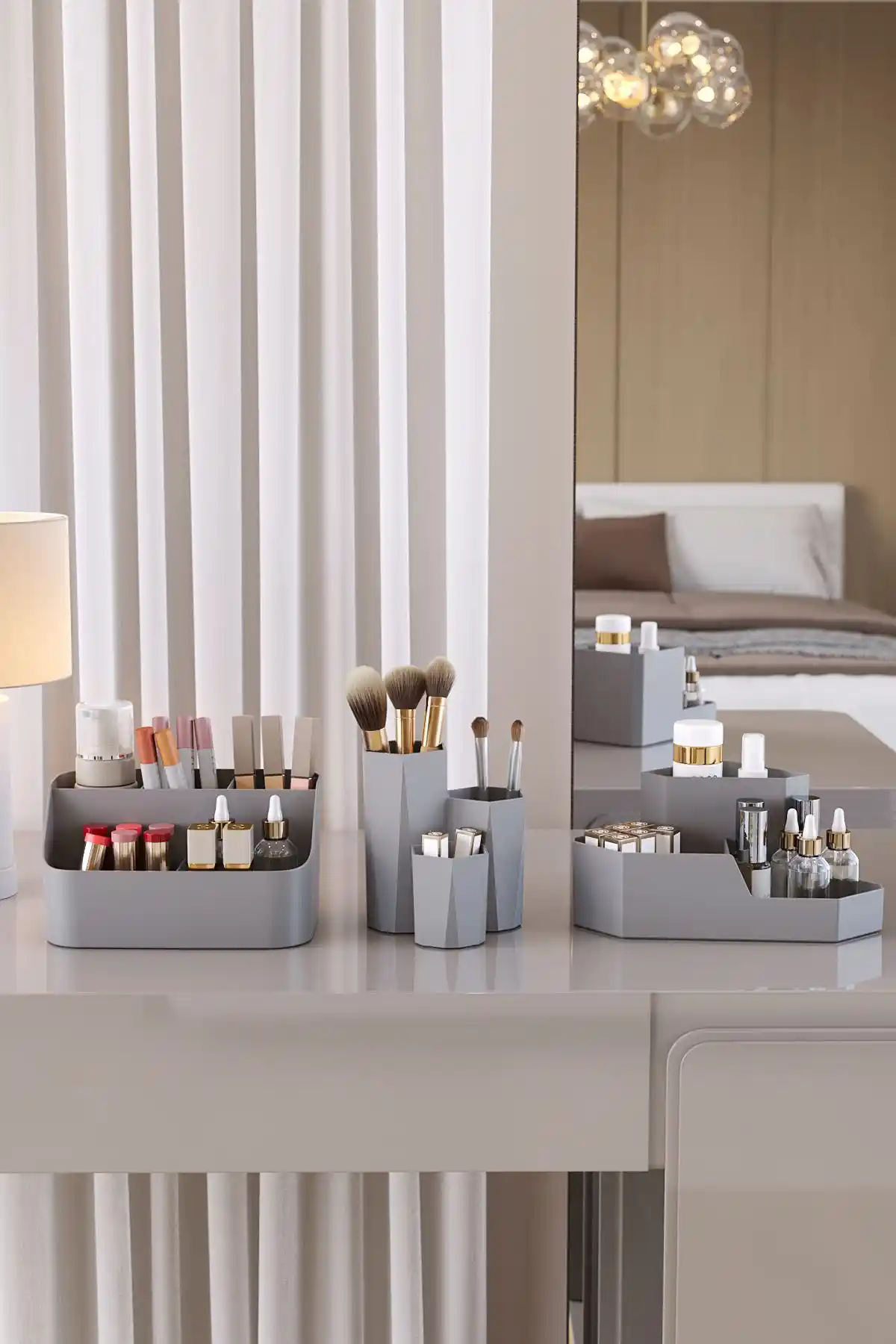 Pufwin Home Çok Amaçlı Makyaj Organizer Seti Şık ve Dayanıklı Tasarım