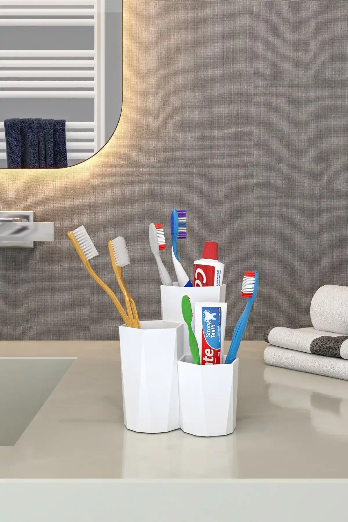 Pufwin Home Petek Diş Fırçası ve Diş Macunu Saklama Kutusu Organizer Ürün İncelemesi