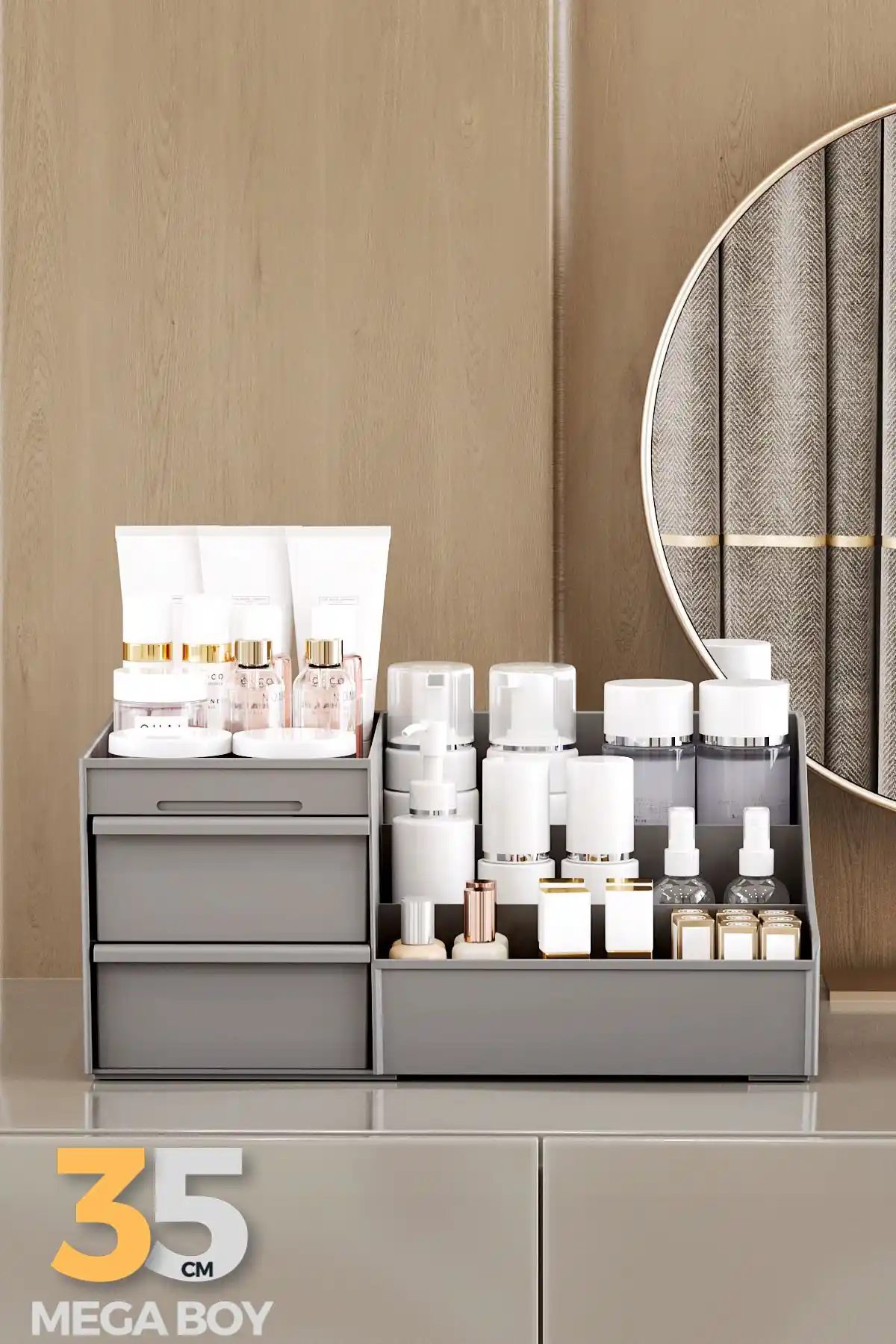 Pufwin Home Sultan Çekmeceli XL Çok Amaçlı Makyaj ve Takı Organizeri