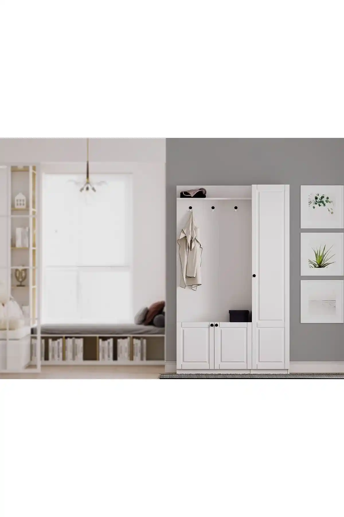 Rabi Beyza Portmanto Modern ve Dayanıklı Tasarımıyla Ev ve Ofis Dekorasyonunu Tamamlar