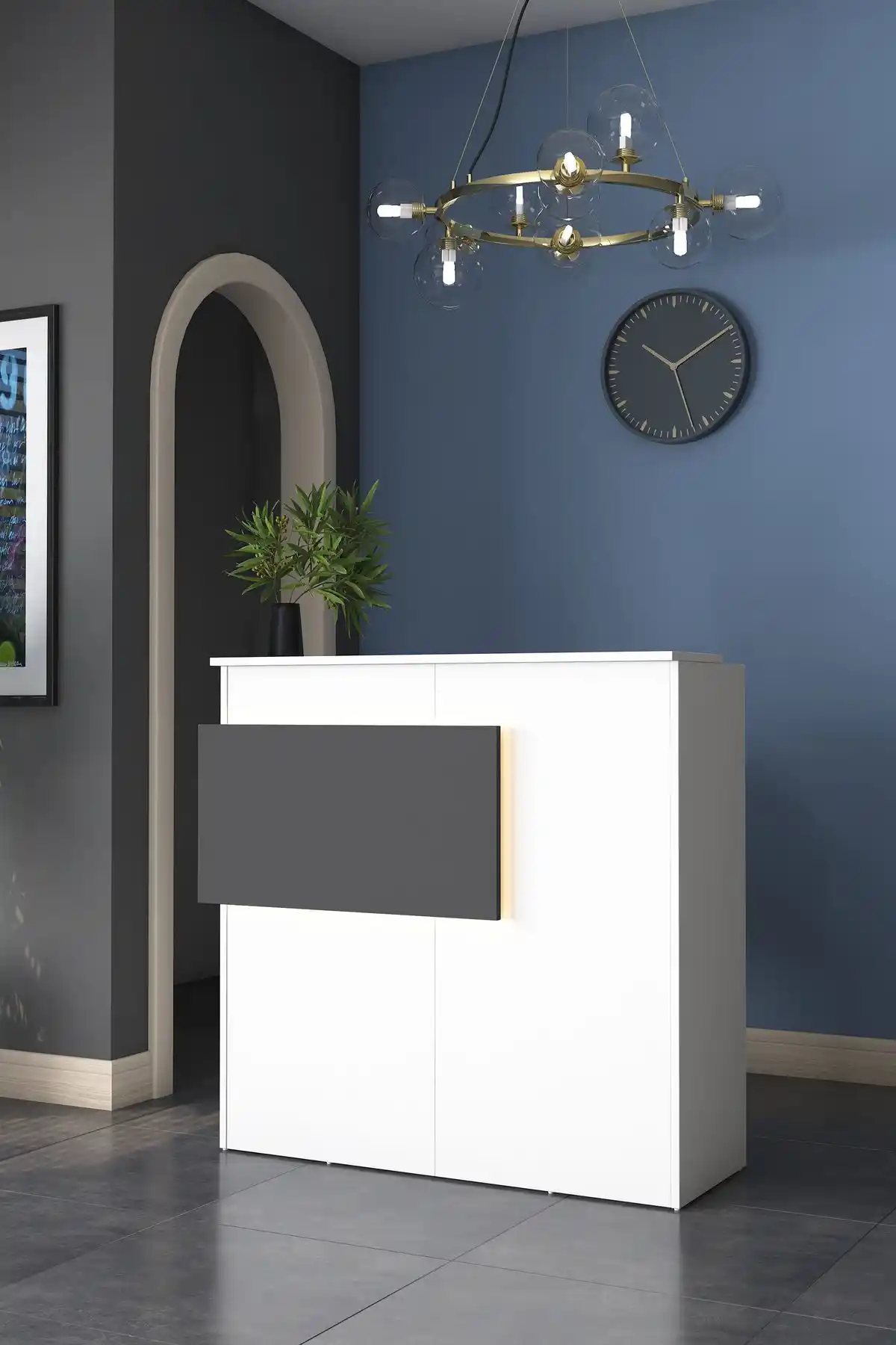 Rani Ma102 Karşılama Bankosu Modern Tasarım ve Dayanıklılık Sunar