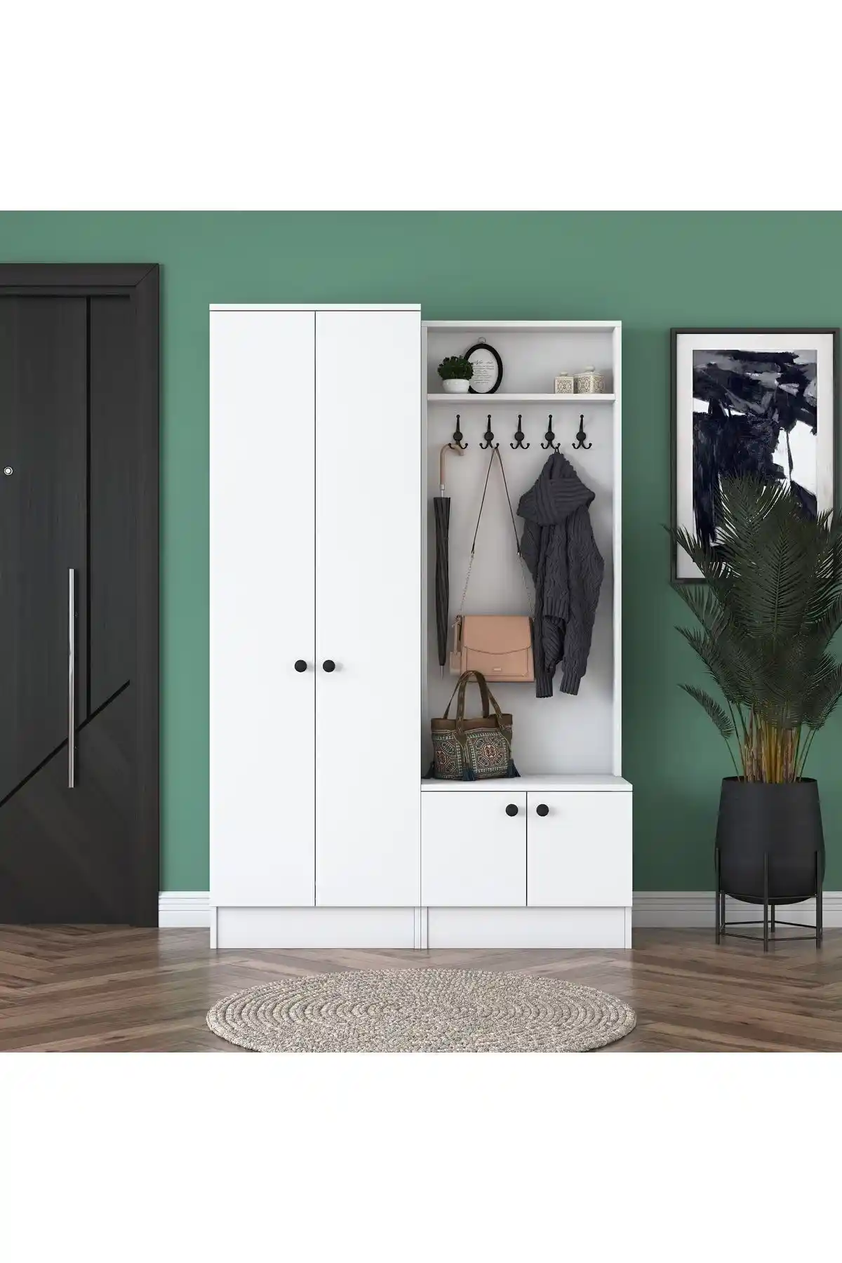 Rani P6 Modern Portmanto Modelleri Beyaz ve Ceviz Renk Seçenekleriyle Kapsamlı Karşılaştırma