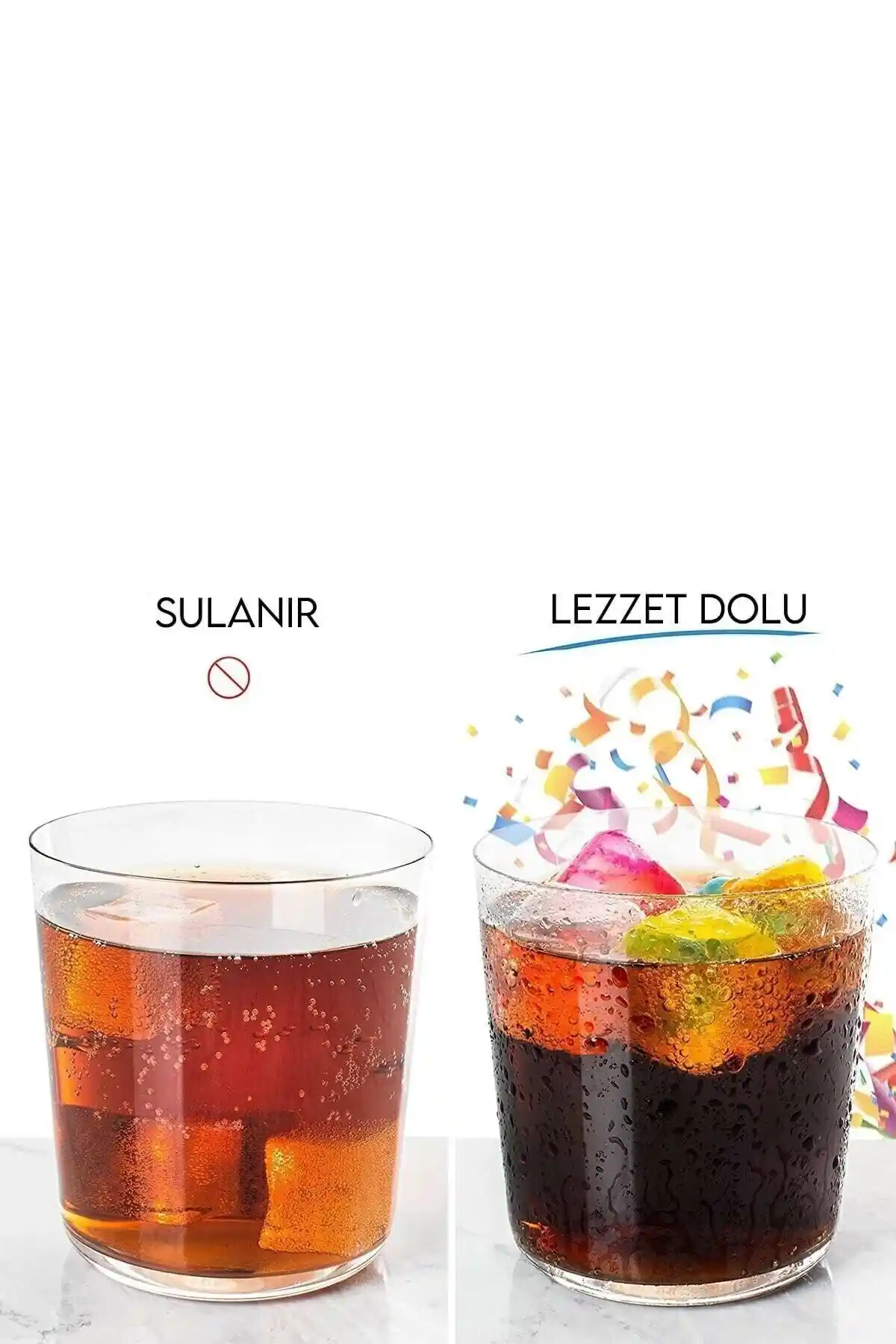 Renkli Plastik Buz Kalıbı ile Yazın Serinliği ve Eğlencesi Artar