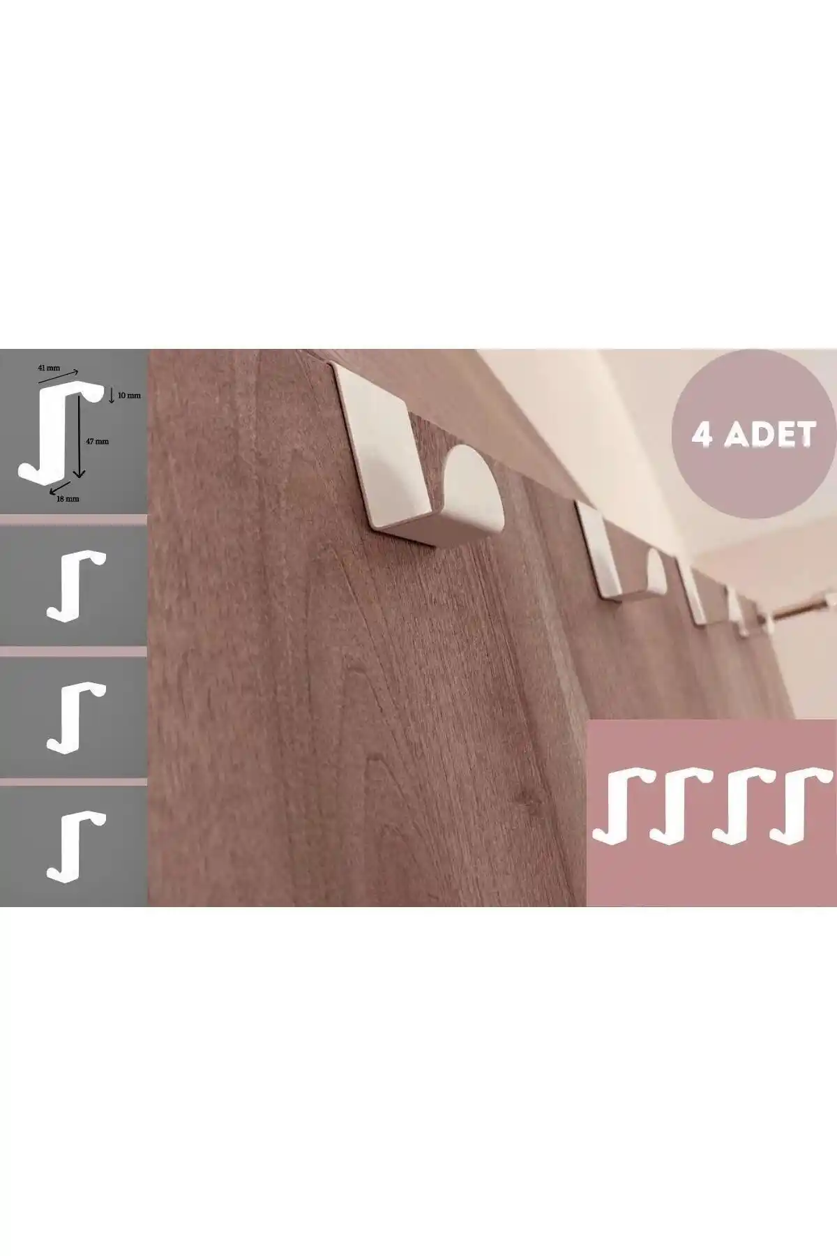 Risingmaber Beyaz Askılık Kapı Arkası: Modern ve Çok Yönlü Düzenleme Çözümü