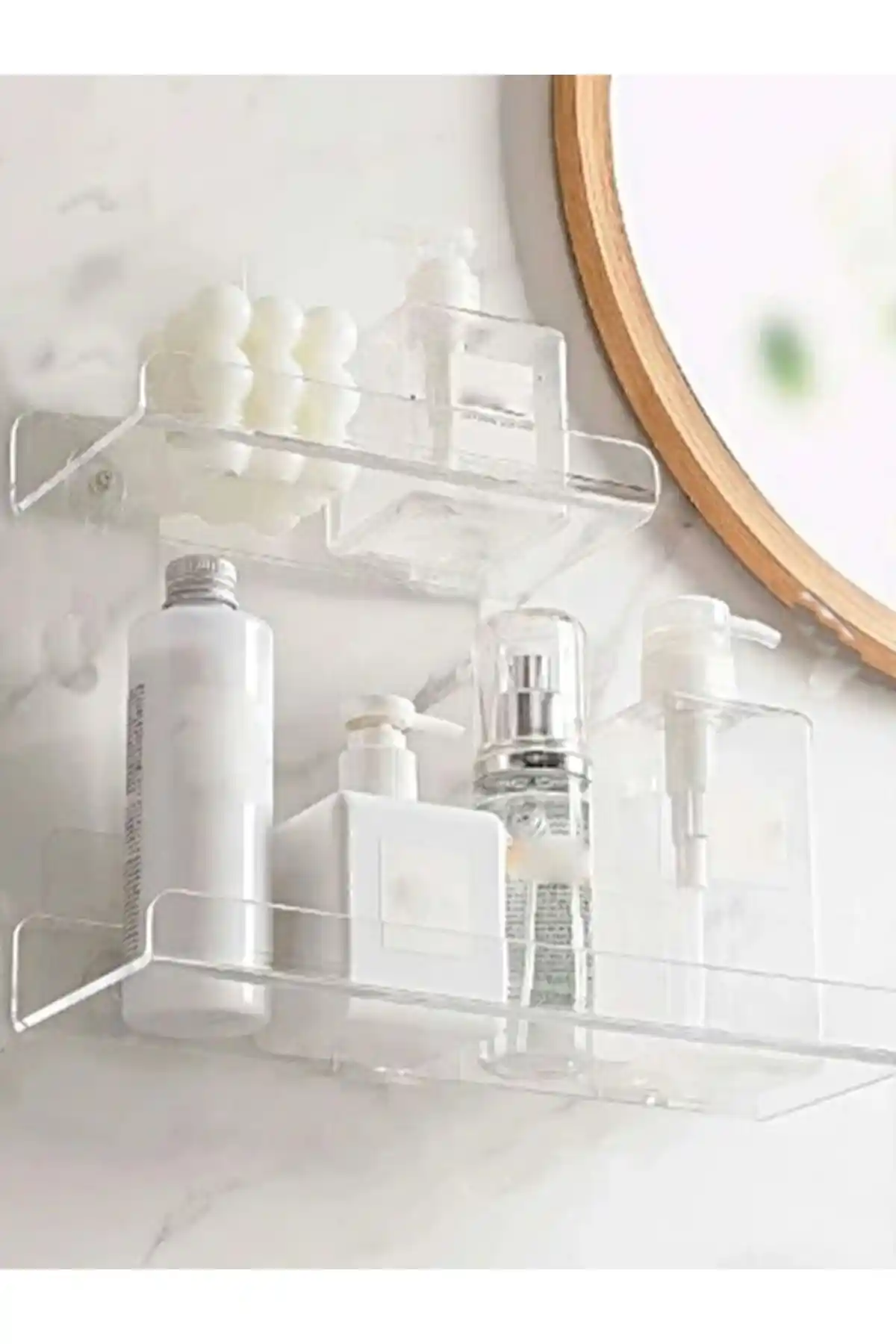 SeHa Pleksi Akrilik Banyo Rafı Modern ve Şık Tasarım ile Pratik Kurulum Seçeneği