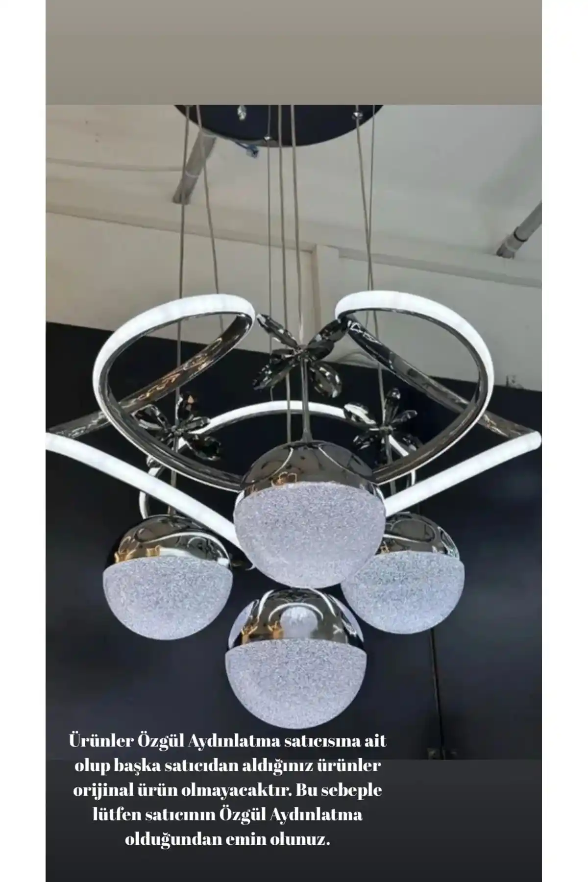 Seka Kyhn Dron Model Ledli Sarkıt Avize ile Modern Dekorasyonun Şıklığını Yakalayın