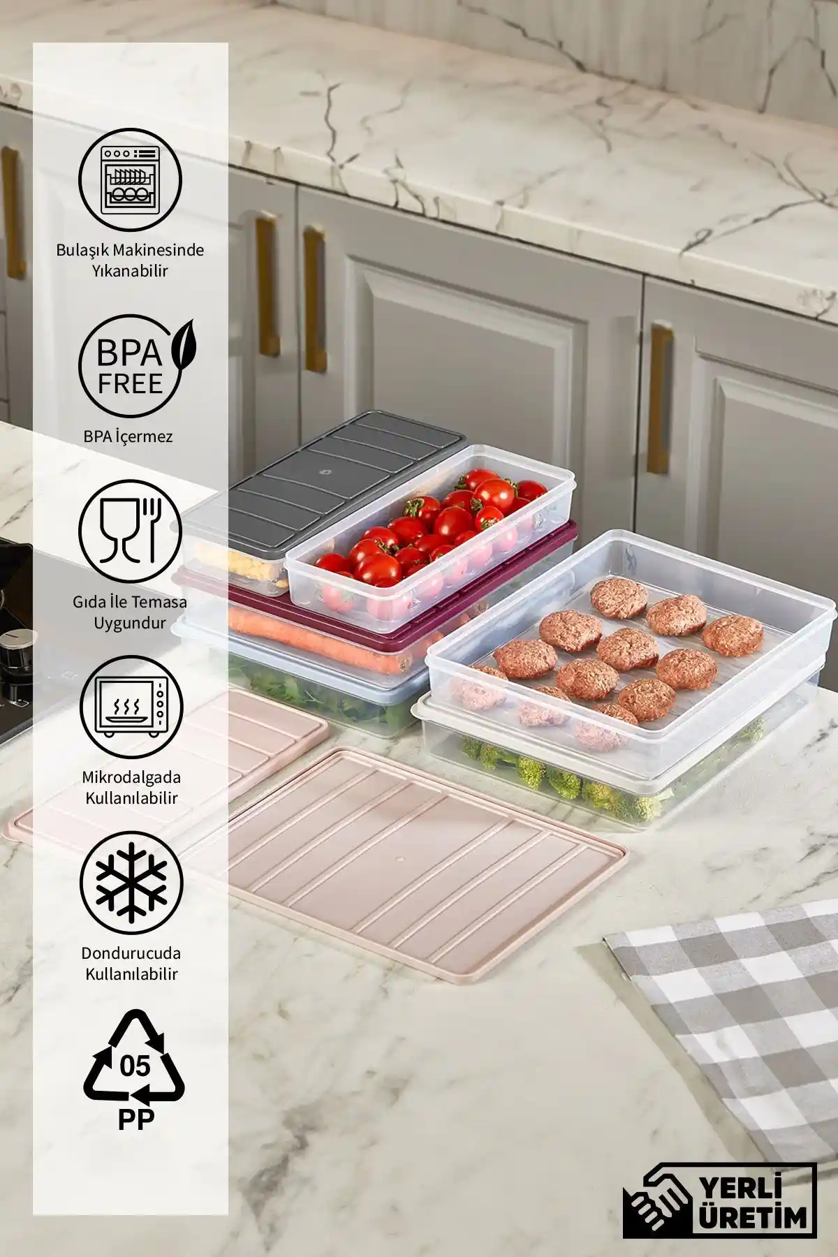 Selka Nora 2'li Saklama Kabı Seti: Modern ve Dayanıklı Mutfak Saklama Çözümleri