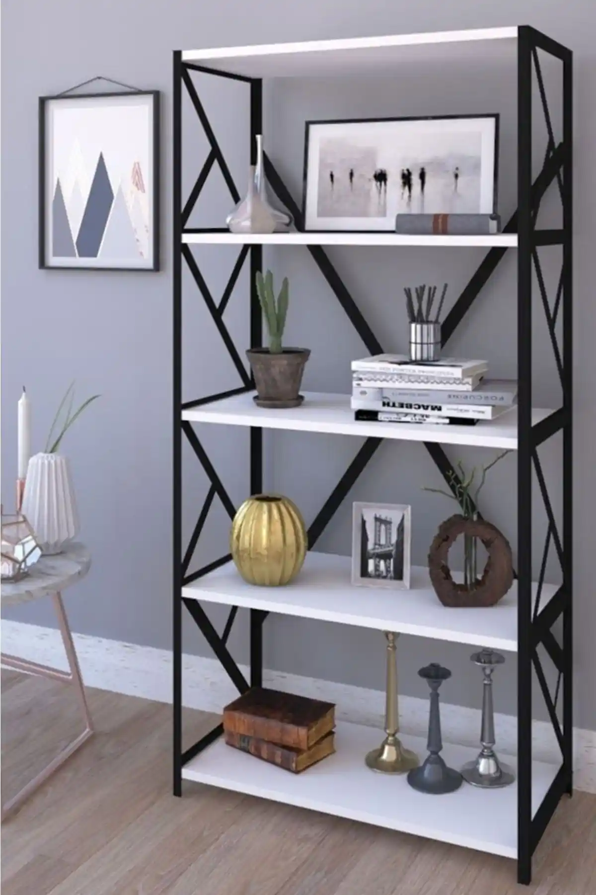 Sera Metal Kitaplık: Modern ve Çok Amaçlı Depolama Çözümü for Ofis ve Ev Dekorasyonu