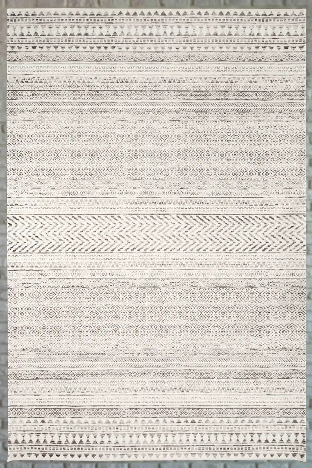 Serente Home İskandinav Desenli Yıkanabilir Kaymaz Taban Şönil Mutfak Halısı