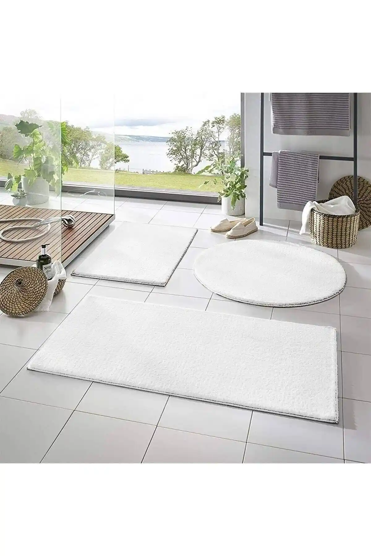 Seria Sarar Post 3'lü Banyo Halısı: Şıklık ve Güvenlik Sunan Modern Tasarım