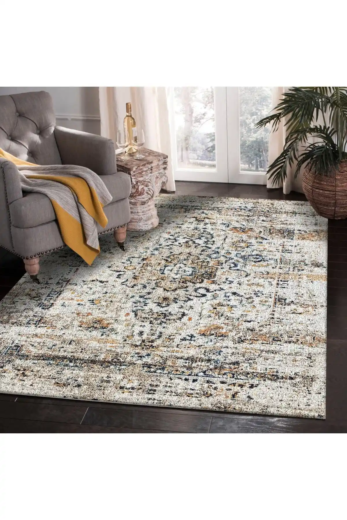 Sermod 41 Süngerli Etnik Eskitme Modern Halı Örtüsü Detaylı İnceleme ve Kullanım Rehberi