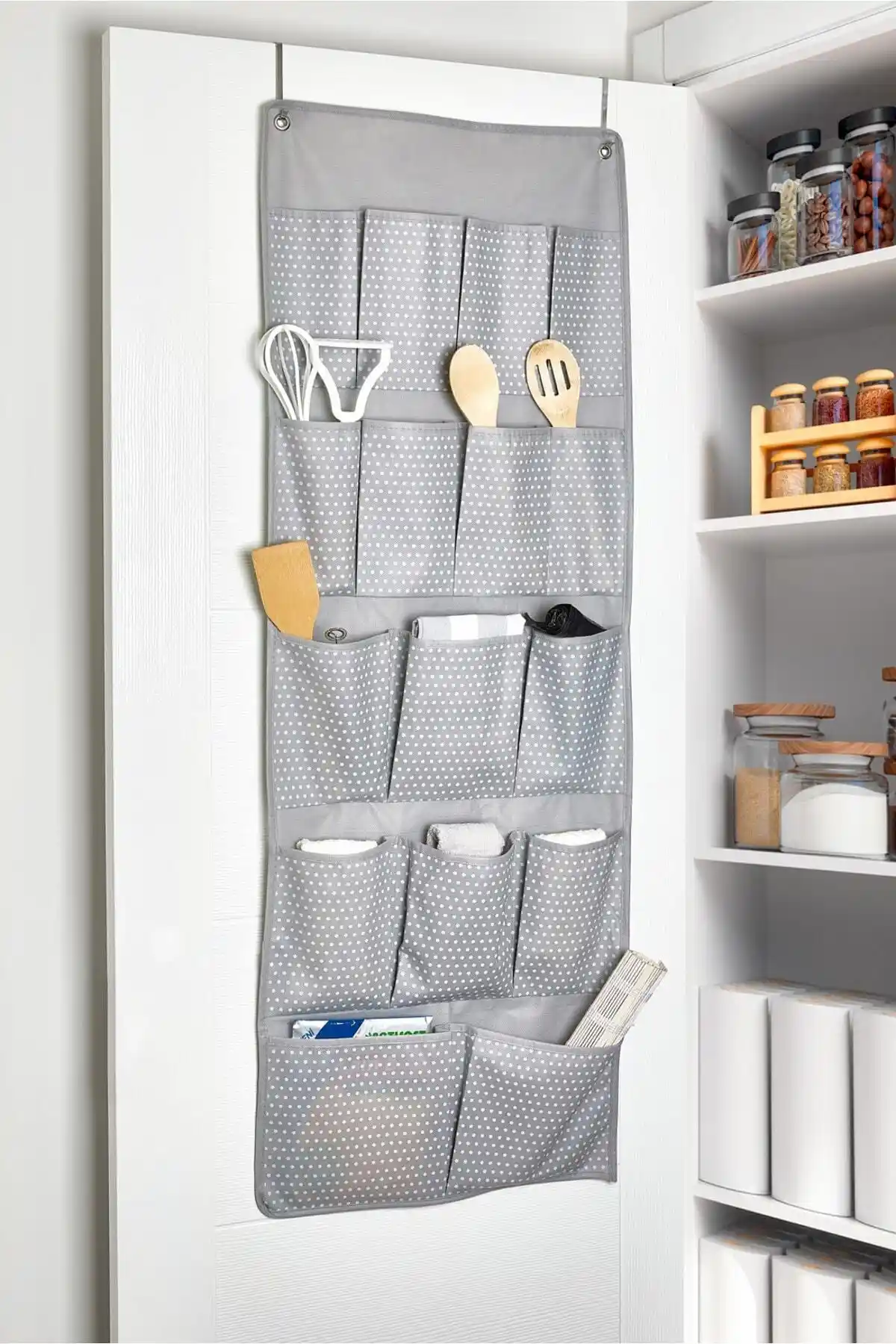 Serstil 16 Cepli Çok Amaçlı Kapı Arkası ve Dolap İçi Organizer Günlük Kullanım İçin Uygun