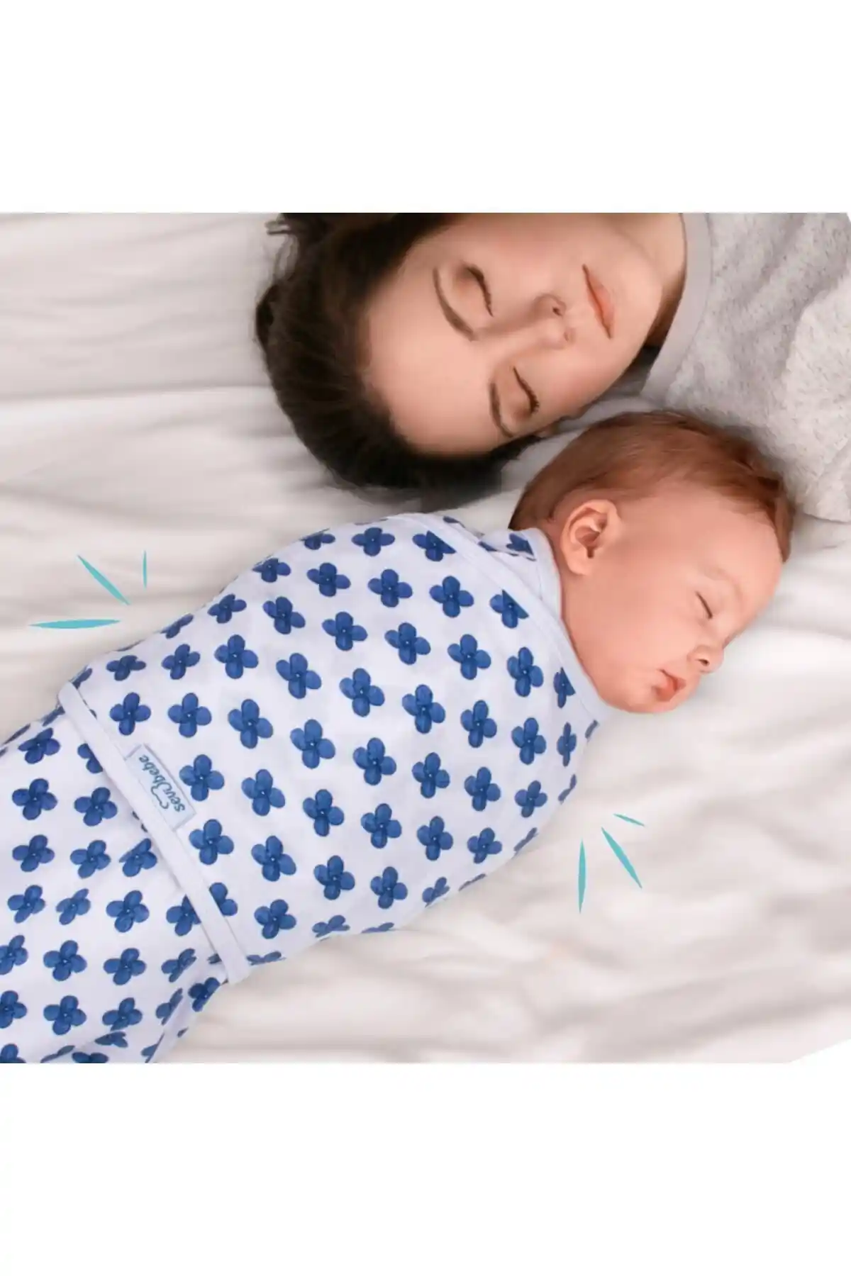 Sevi Bebe Mommyslab 0-3 Ay Desenli Kundak: Konforlu ve Güvenli Bebek Uyku Çözümü