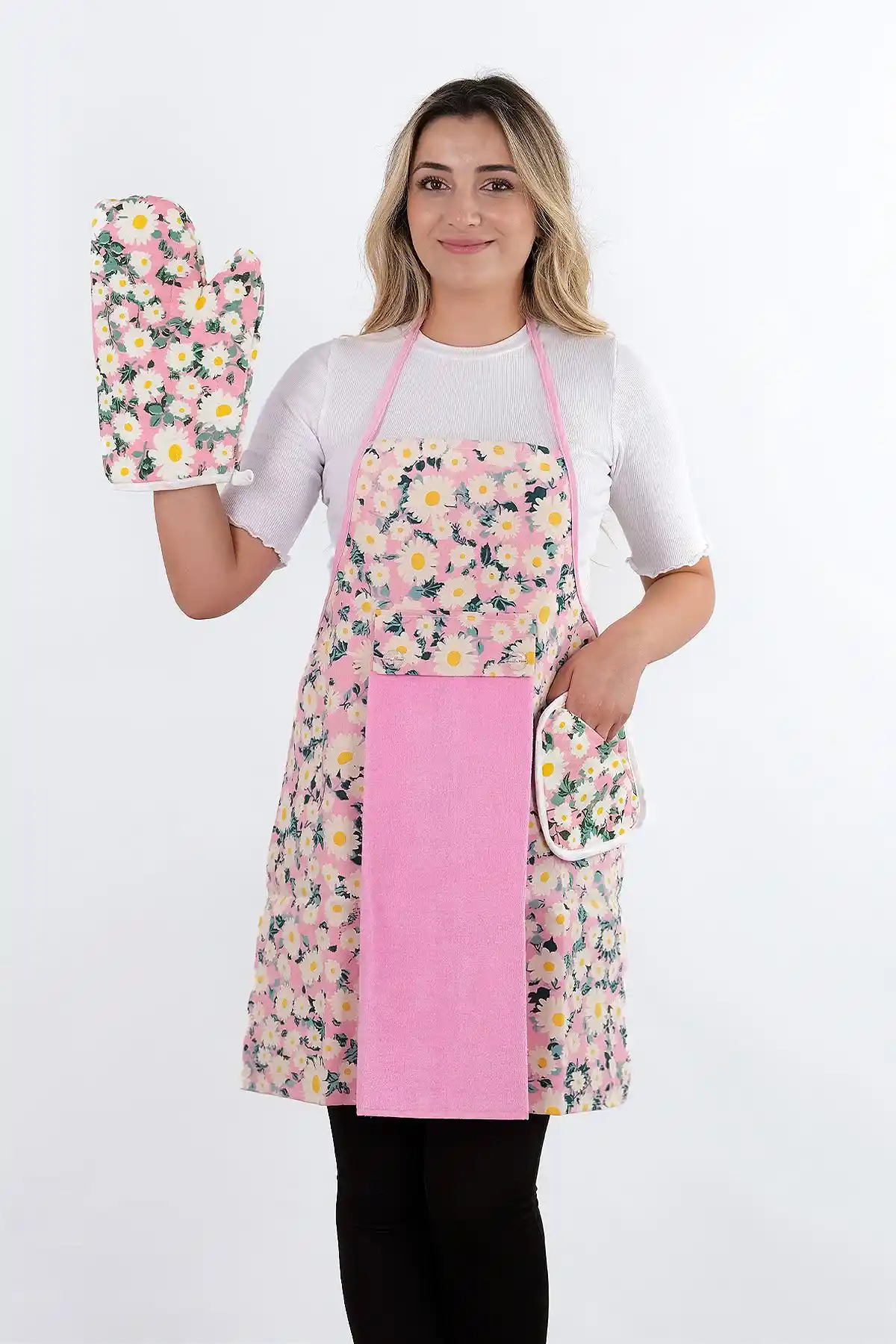 Sevilya Damla Sıvı Geçirmez ve Şık Mutfak Önlüğü 75-90 Karakter Arası