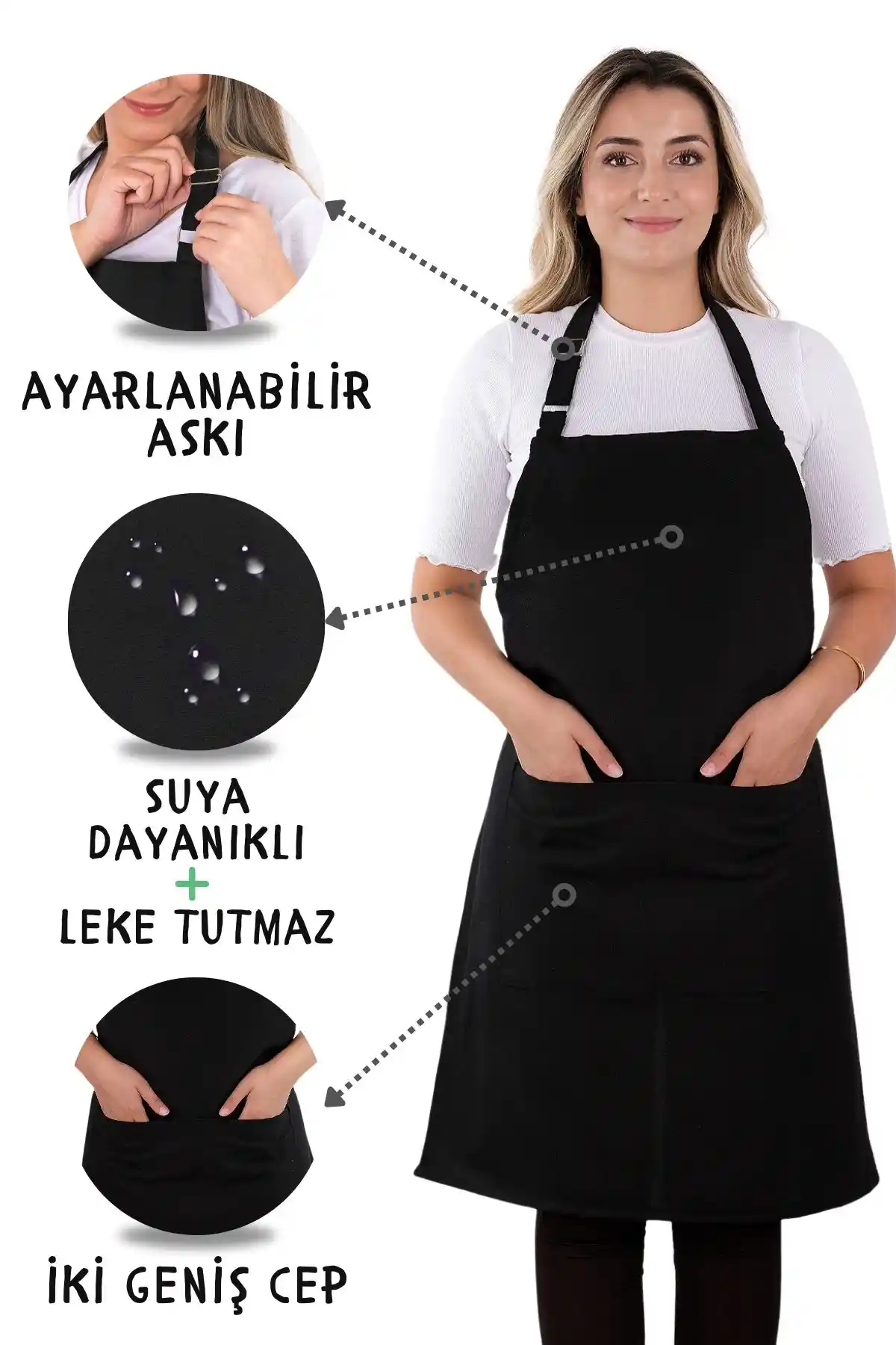 Sevilya Simple Ayar Askılı Mutfak Önlüğü: Şık ve Fonksiyonel Tasarım Özellikleri