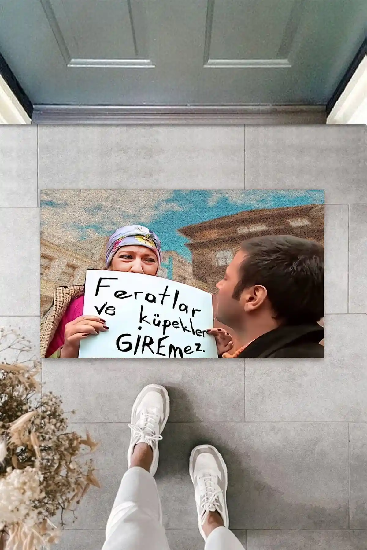 Silkcoat Home Ankamodahome Cennet Mahallesi Dekoratif Paspas Modern ve Dayanıklı Tasarım