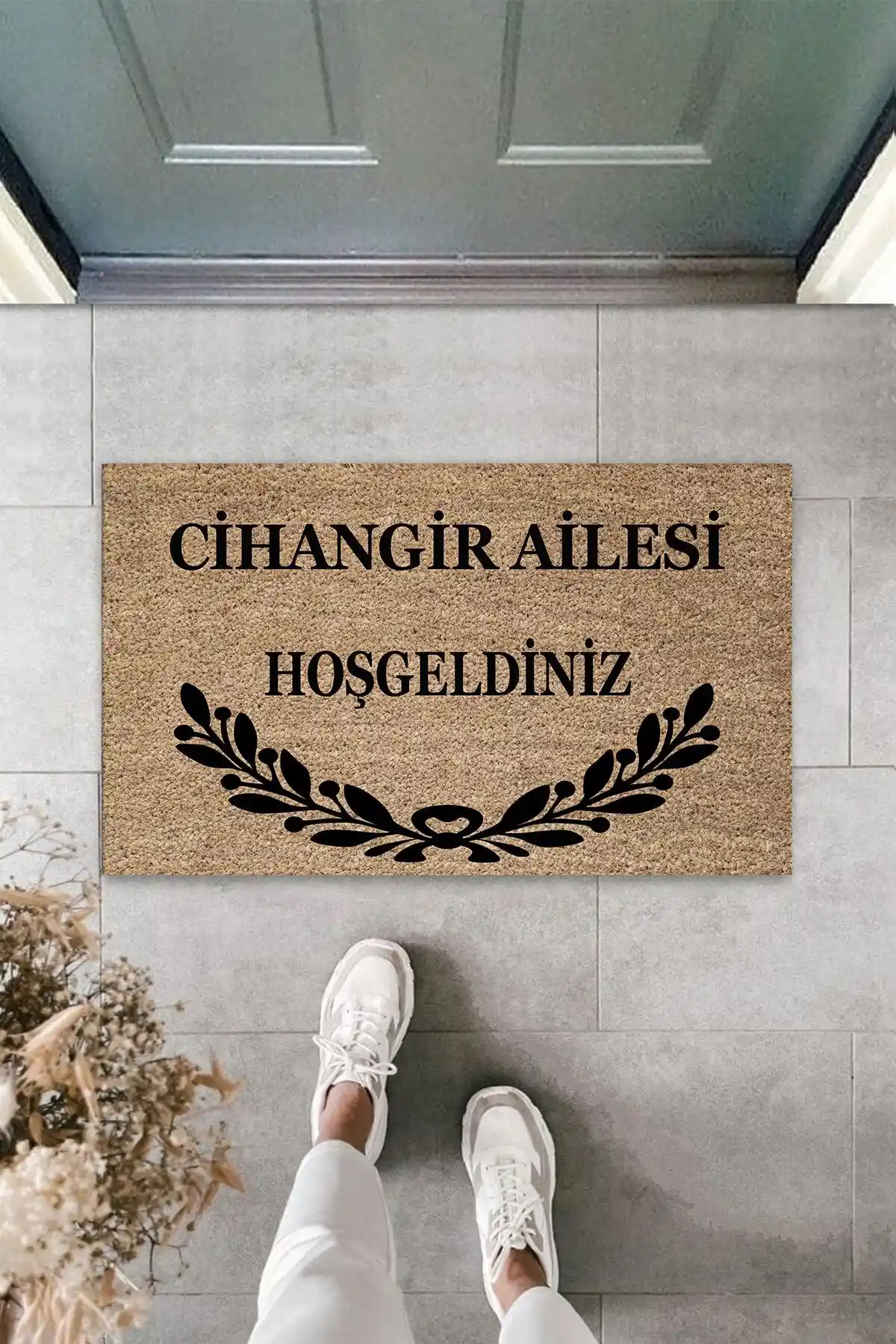 Silkcoat Home Dijital Baskı Kişiye Özel İç ve Dış Mekan Paspası 70x45 cm Şık Tasarım