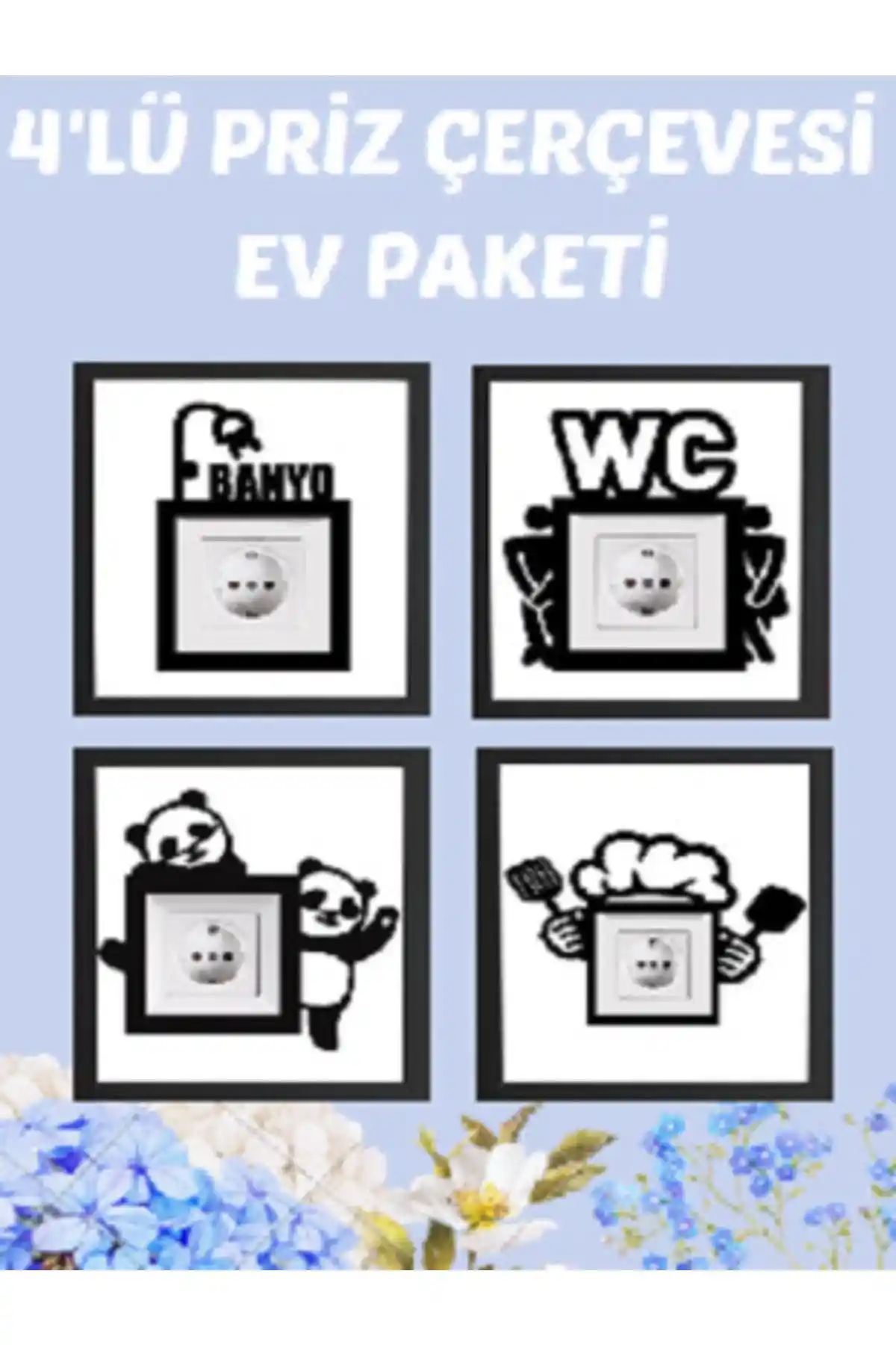 SoftClass 4'lü Priz Çerçevesi Modern ve Şık Tasarımıyla Ev Dekorasyonunu Tamamlar