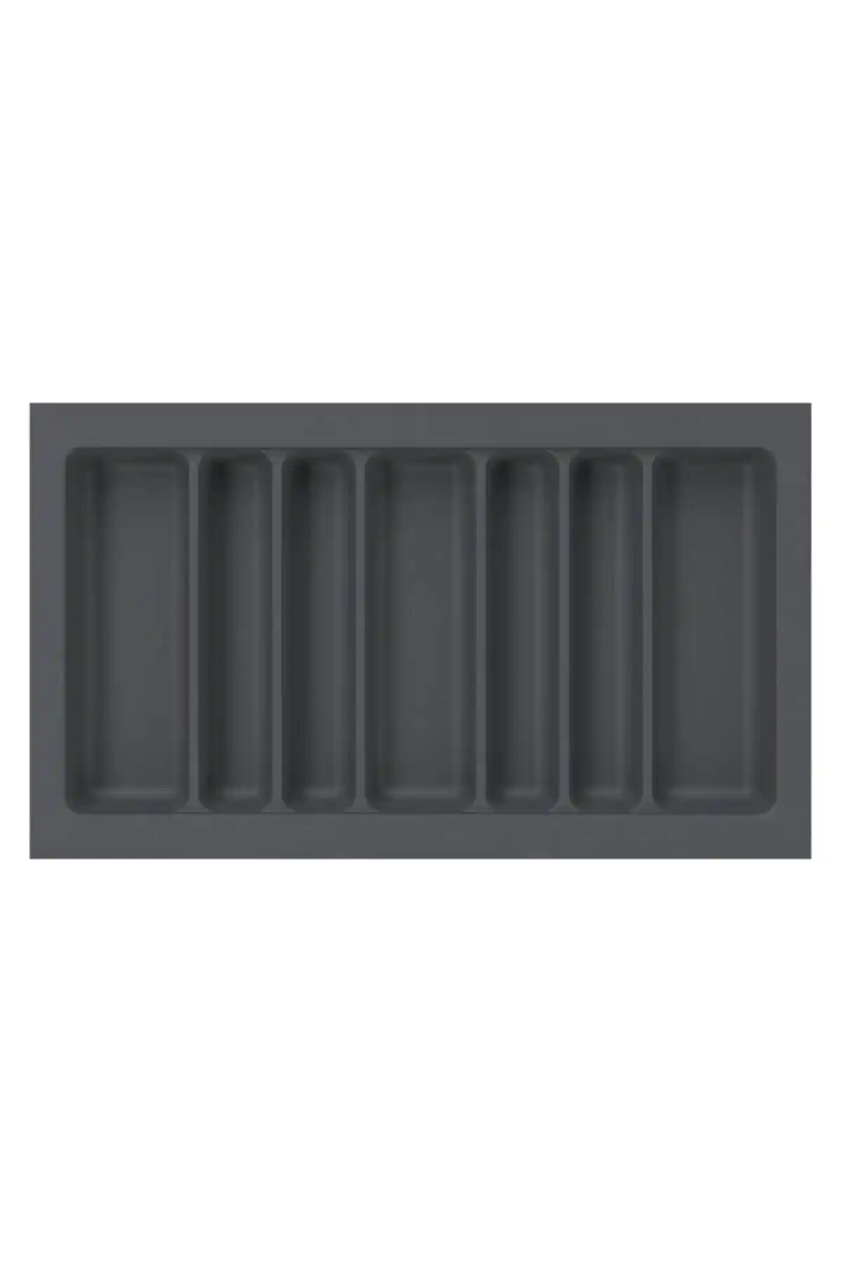 Starax 84x49 Cm Gri Plastik Kepçelik Mutfak Çekmece Organizasyonu Çözümü