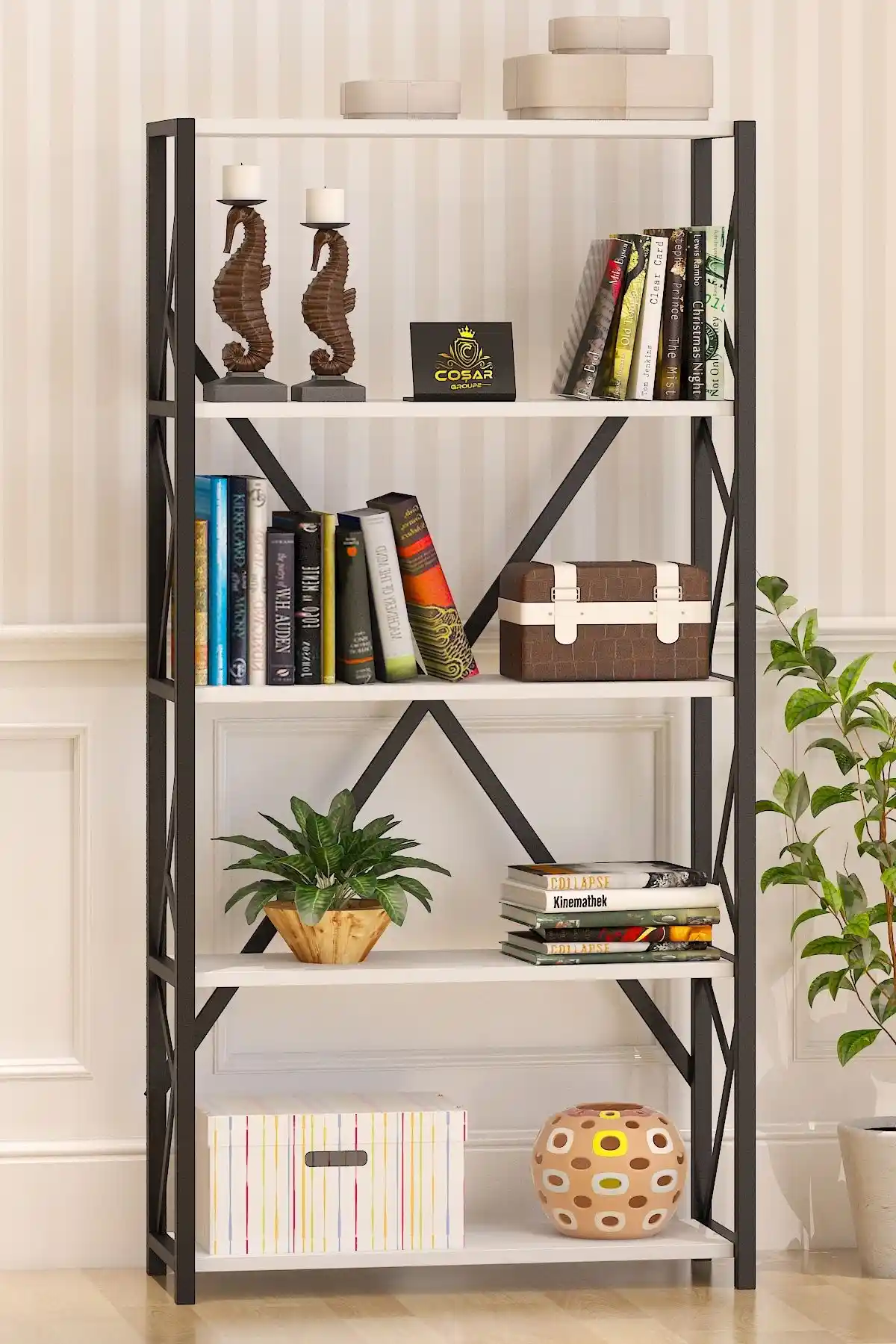 STONE CONCEPT MOBİLYA Kitaplık İncelemesi: Şık ve Fonksiyonel Tasarım Özellikleri