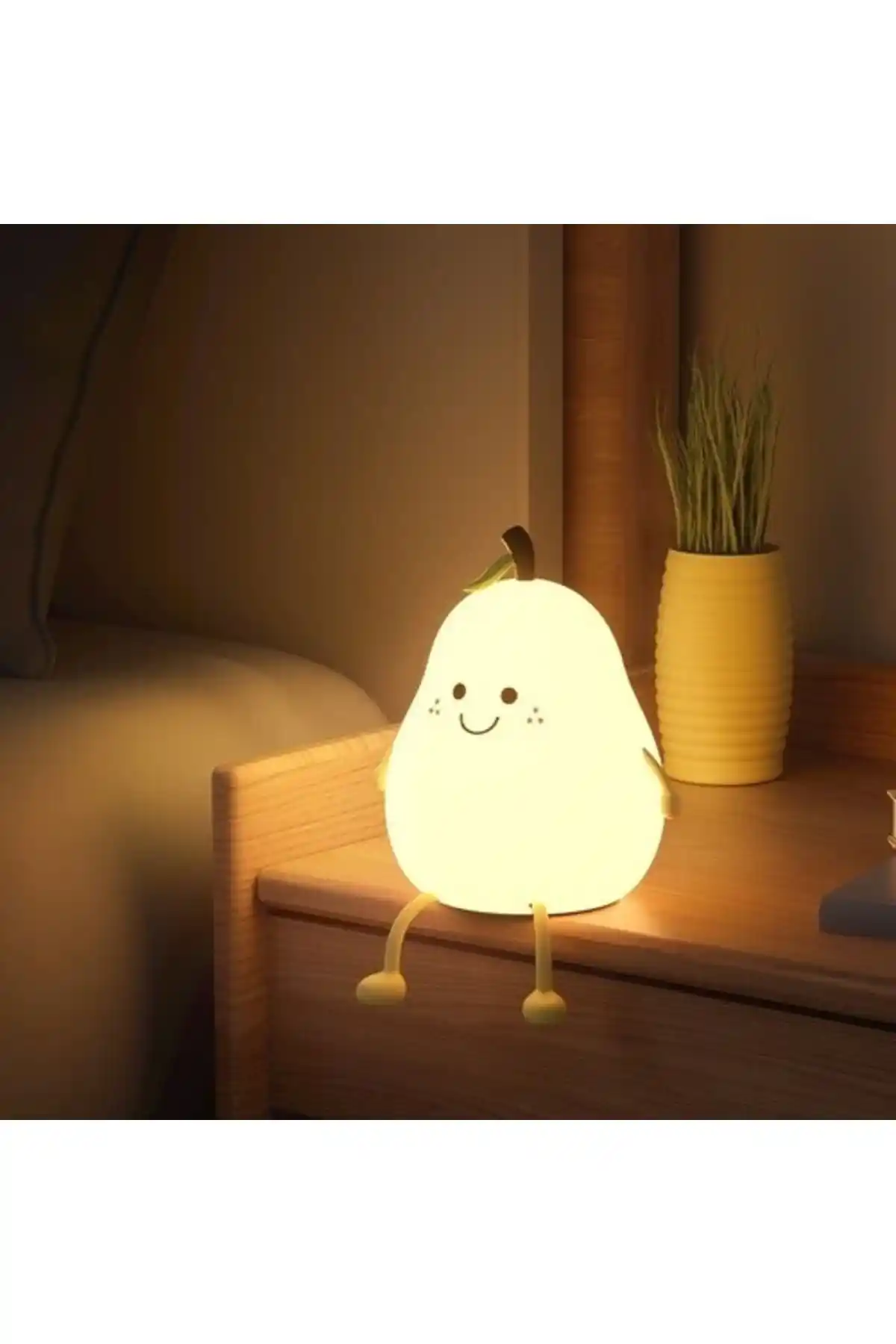Streak Armut Tasarımlı Renk Değiştiren USB Şarjlı Gece Lambası