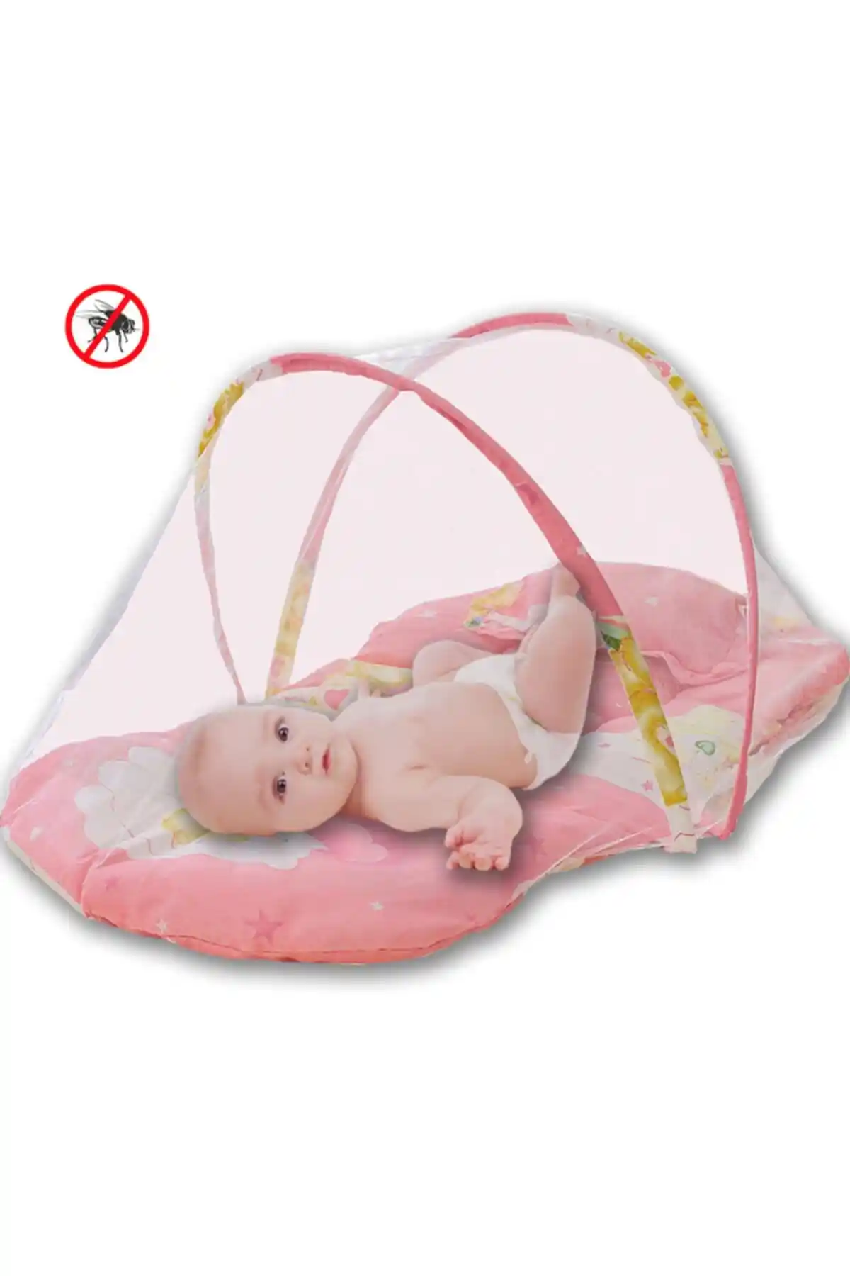 Süsle Baby Party Katlanabilir Bebek Cibinlik Sineklik Seti Güvenli ve Pratik Kullanım İçin Uygun